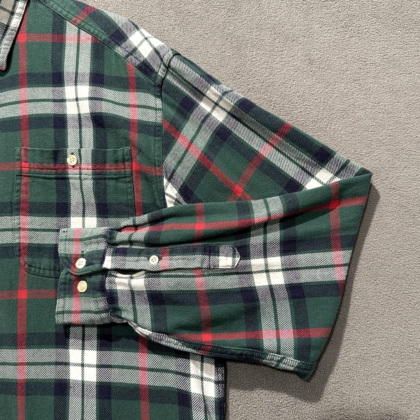 Gap Vintage GAP Shirt Medium Green Plaid Flannel Button Up Long Sleeve Hong Kong Men Size US M / EU 48-50 / 2 - 7 Thumbnail