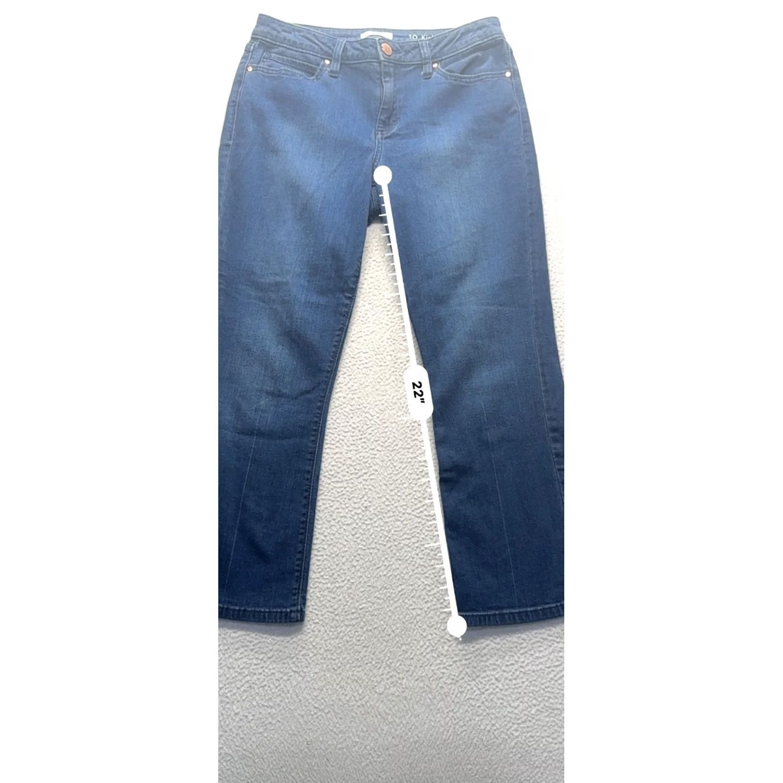 Lauren Conrad Lauren Conrad Jeans Women Kick Boot Denim Size 10 Blue Cotton Spandex Denim 5-Pocket Slim Stretch Pants 35.9in Inseam Size 24" / US 00 / IT 34 - 7 Thumbnail
