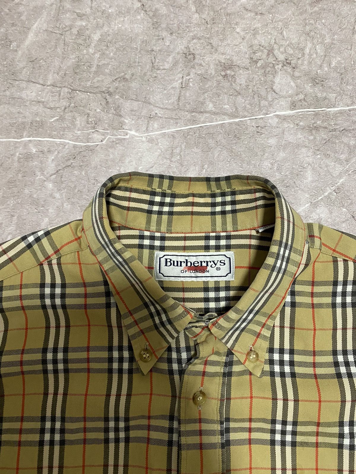 Vintage 90s Burberrys of London Button Nova Check Shirt Y2K