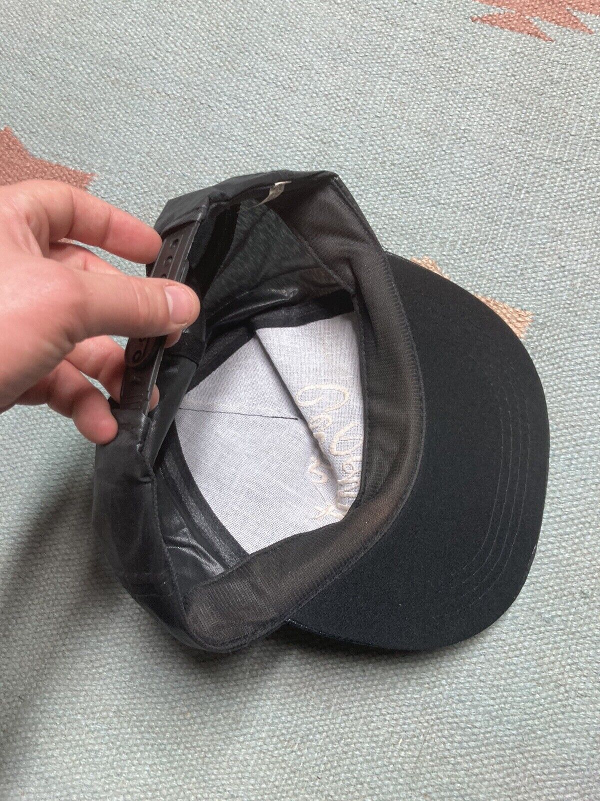 Vintage SnapBack hat cedar point black nylon lightweight adjustable Size ONE SIZE - 6 Thumbnail