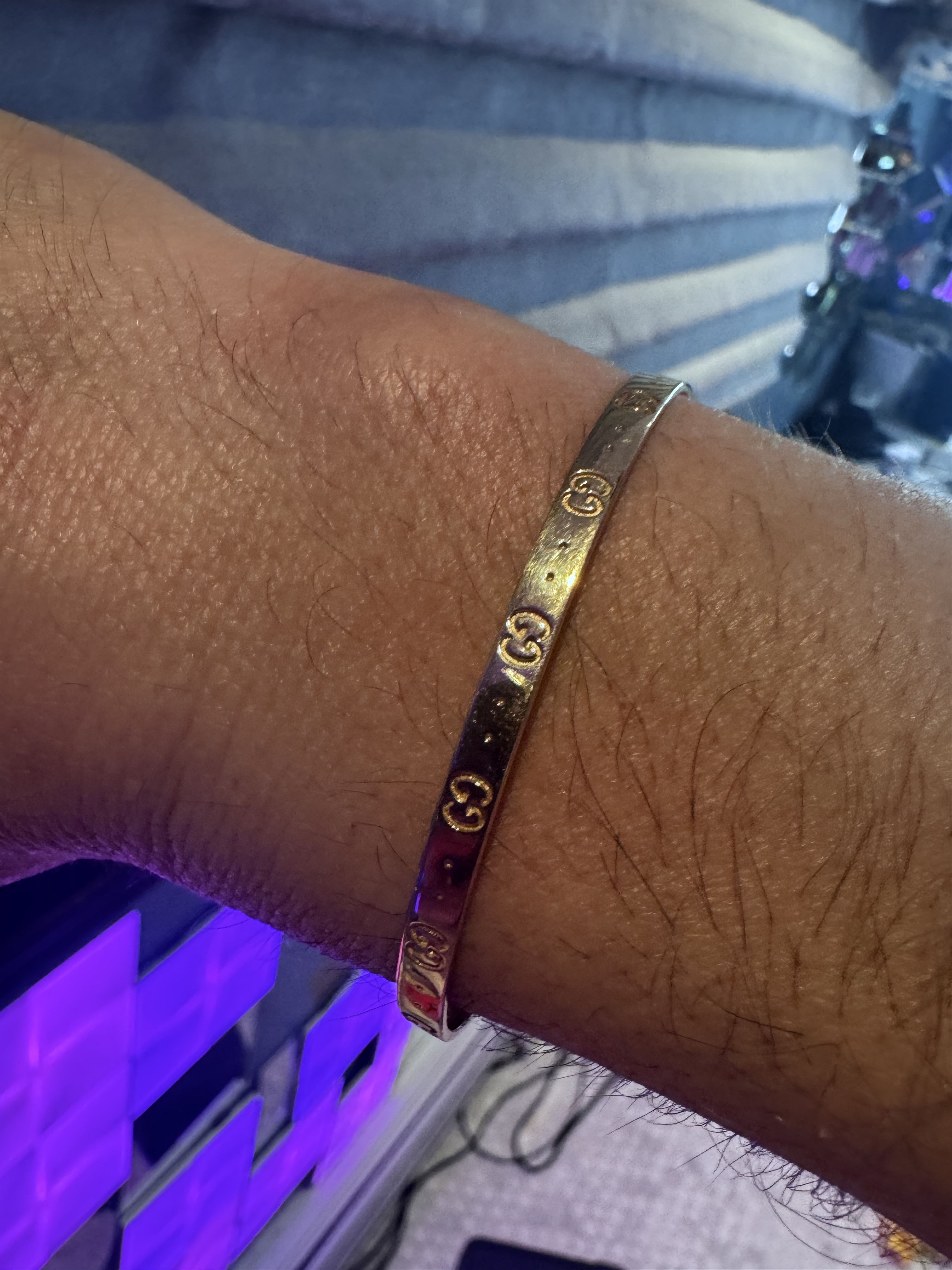 Gucci Gucci Icon 18K Rose Gold Bangle Bracelet (Discontinued) Size ONE SIZE - 6 Thumbnail