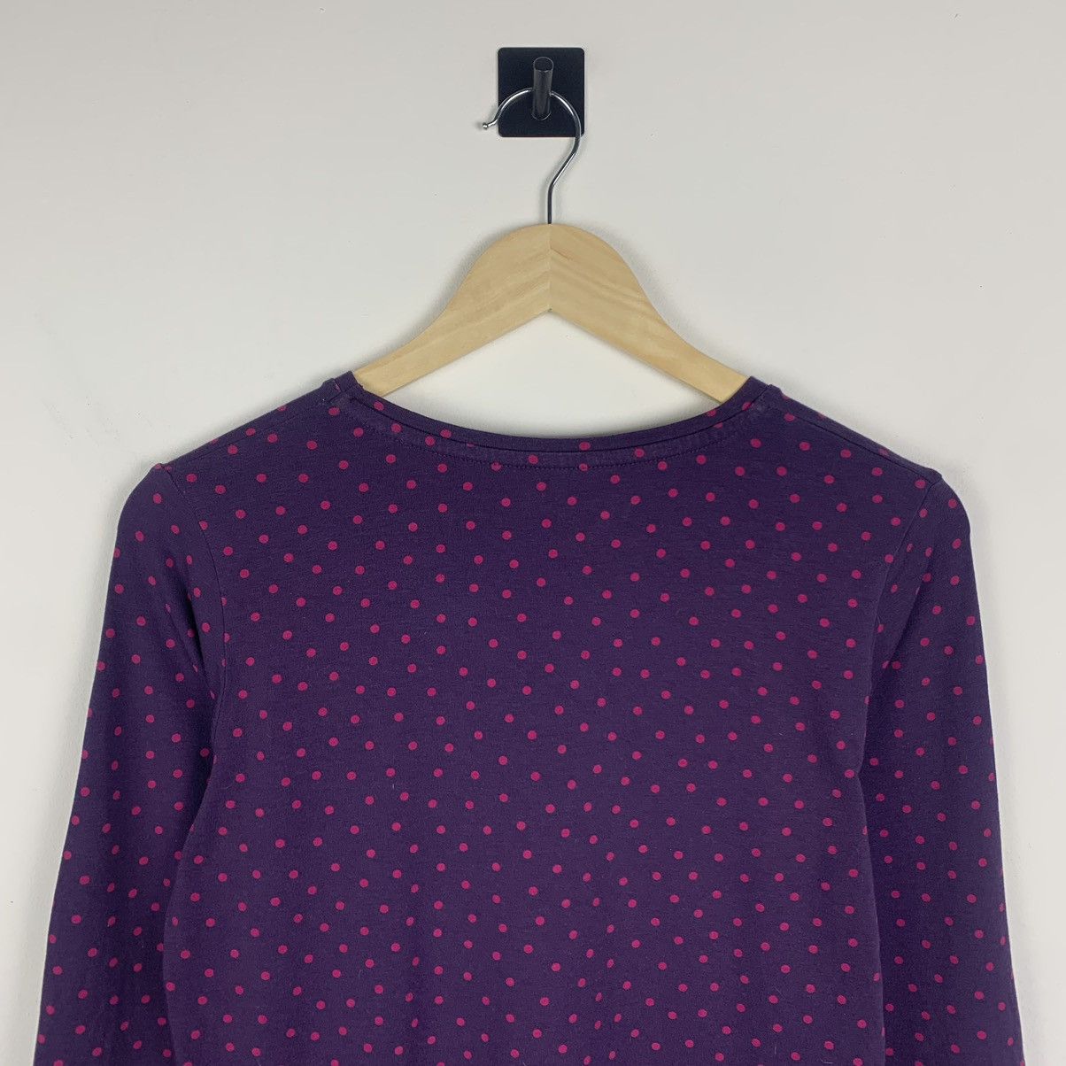 Gudrun Sjoden Gudrun Sjoden Polka Dot Long Sleeve T-Shirt Size S Purple Size S / US 4 / IT 40 - 12 Thumbnail
