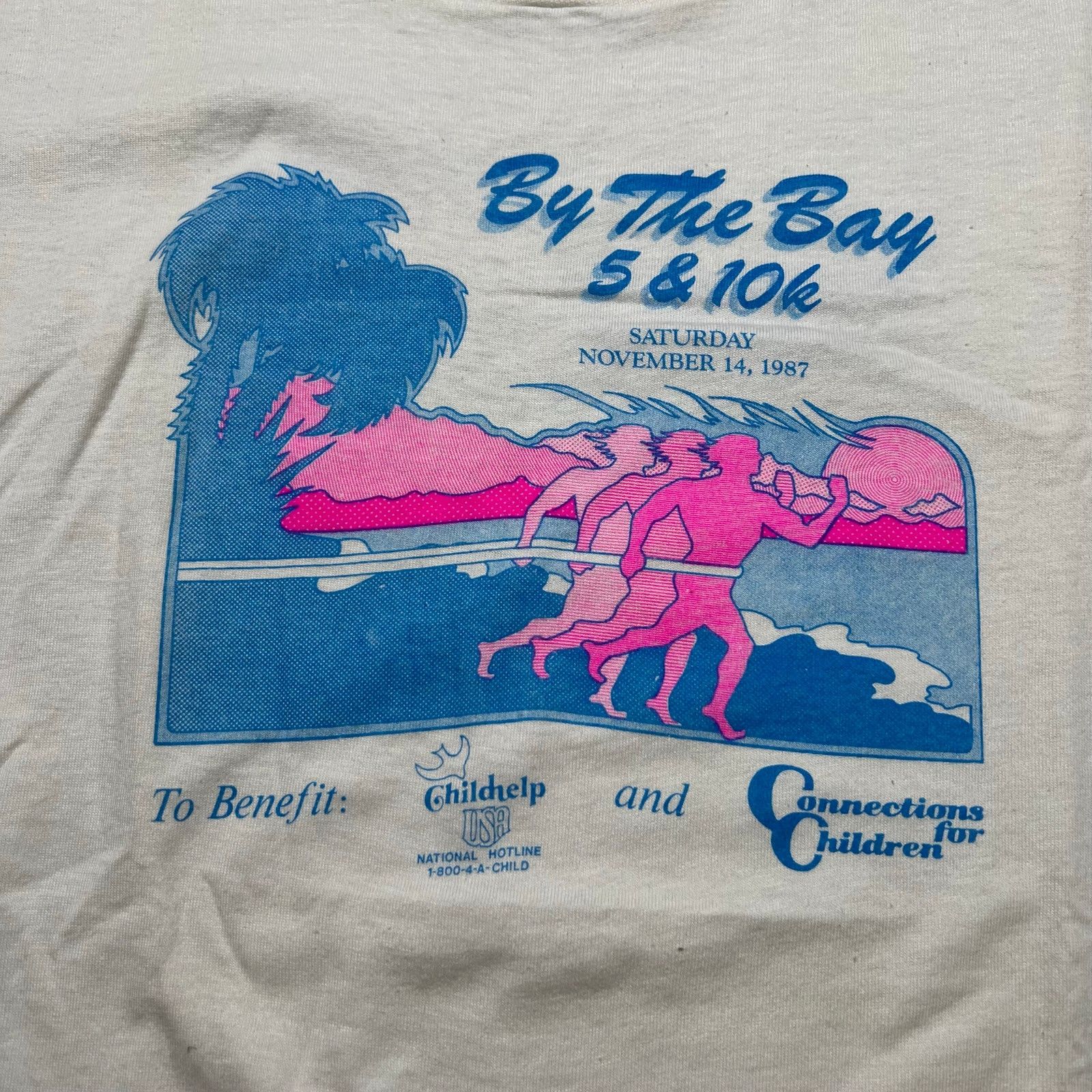 Vintage Vintage 80s Running Bay 5K 10K T Shirt Screen Stars USA XL Size US XL / EU 56 / 4 - 9 Thumbnail