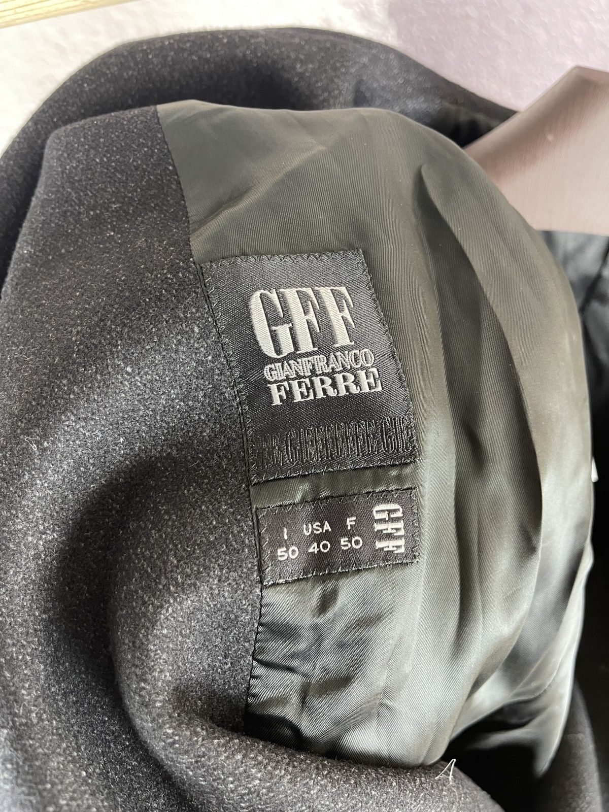 GF Ferre Gianfranco Ferre full zip grey wool suit coat GFF Size US M / EU 48-50 / 2 - 15 Thumbnail