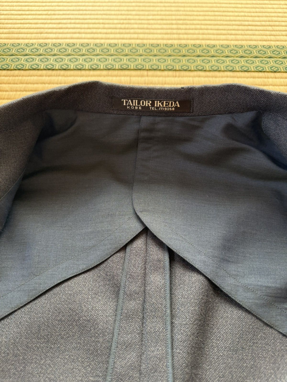 Other Vintage Deep Navy Wool Set-Up by Ikeda Tailor Shop Size 38R - 7 Thumbnail