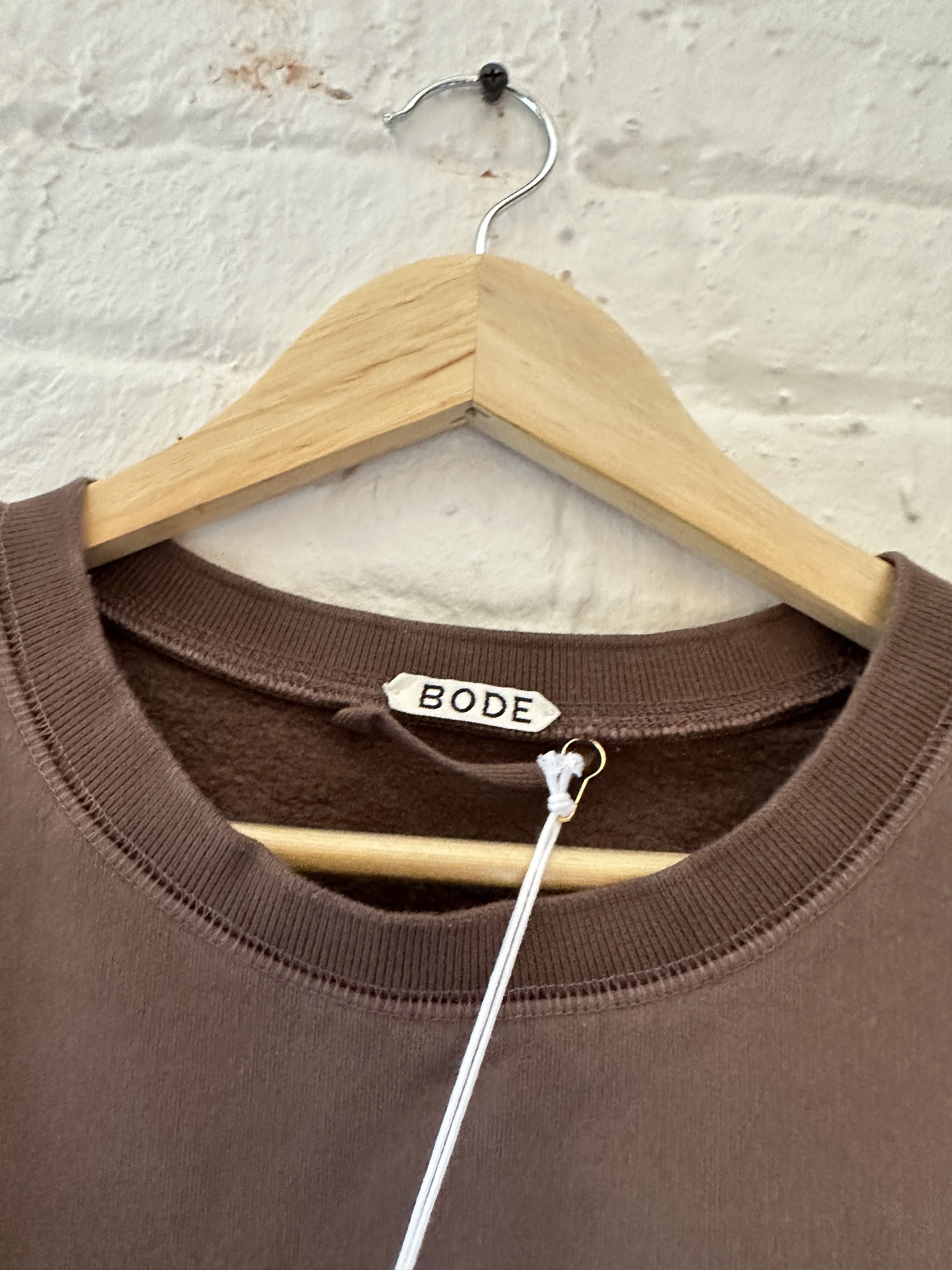 Bode Bode Message From The Woods Crewneck Size US L / EU 52-54 / 3 - 4 Thumbnail