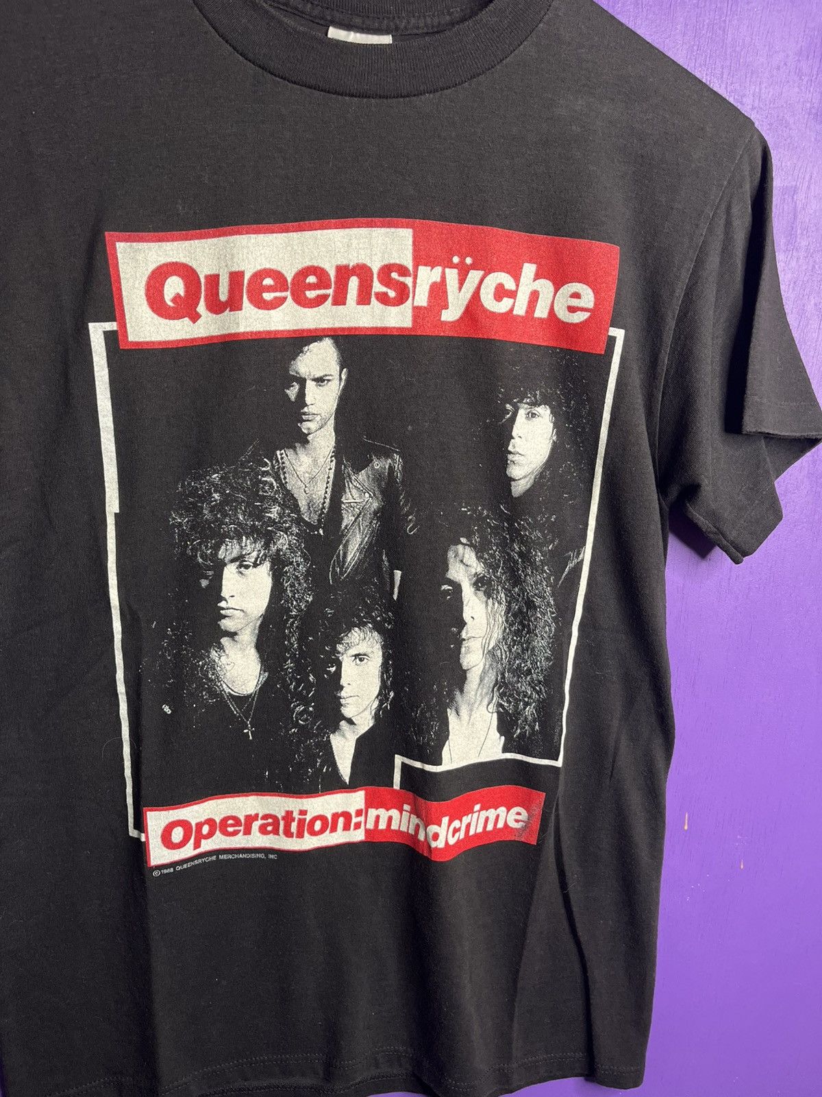 Band Tees × Vintage Vintage 1988 Queensrÿche mindcrime tour t-shirt Size US M / EU 48-50 / 2 - 3 Thumbnail