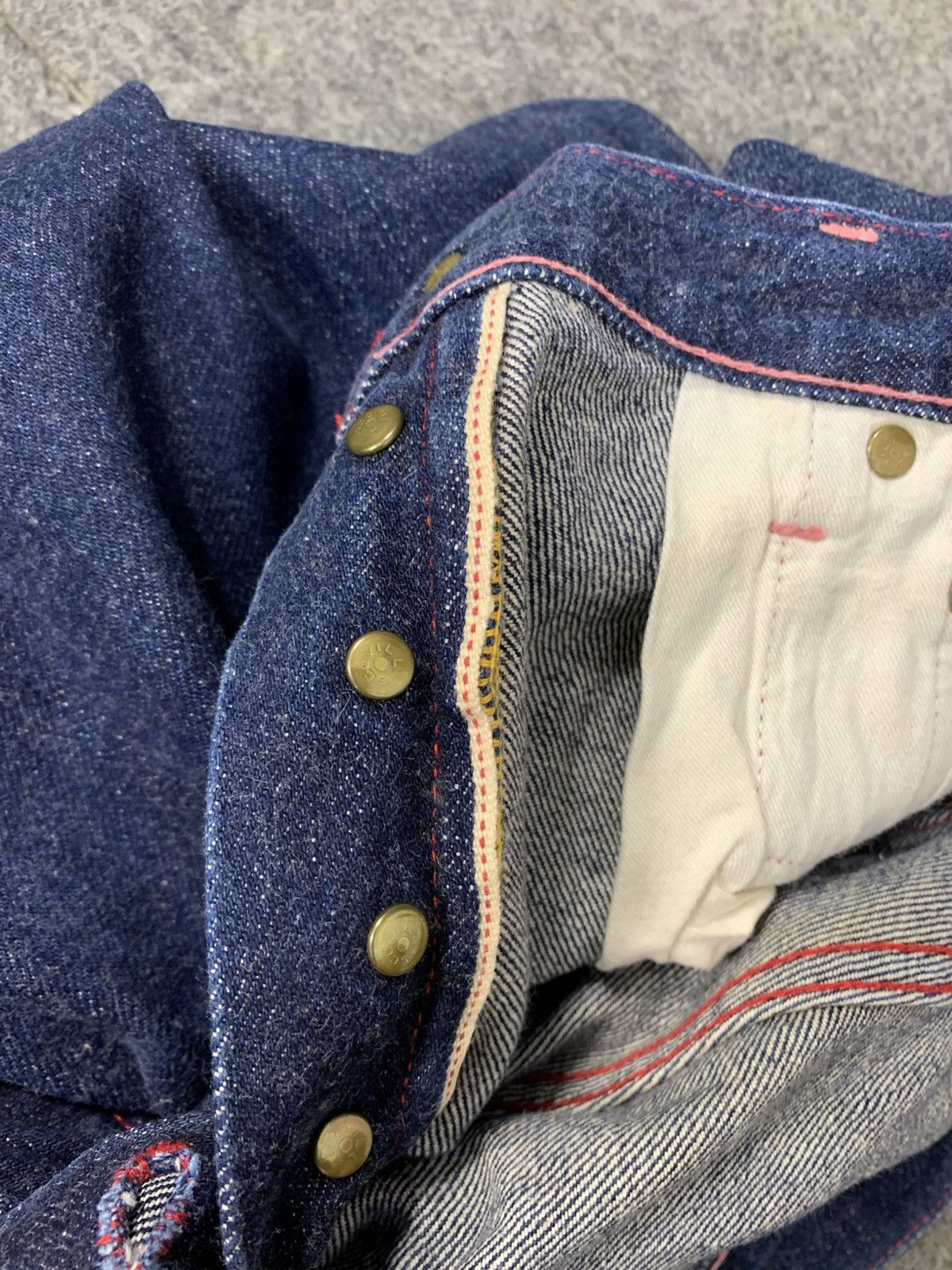 Japanese Brand Rare Selvedge Denim Pig Hip Store Dark Indigo Jeans Size US 29 - 12 Thumbnail