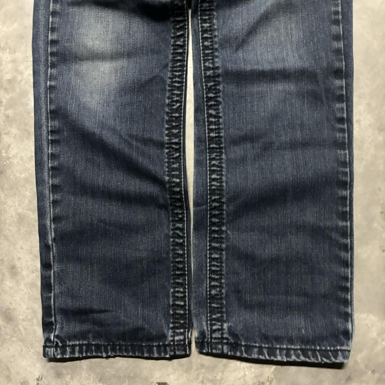 Japanese Brand × Vintage Crazy Vintage Y2K/2000s Grunge Dark Wash Mall Goth Skinny Jeans! Size US 30 / EU 46 - 6 Thumbnail