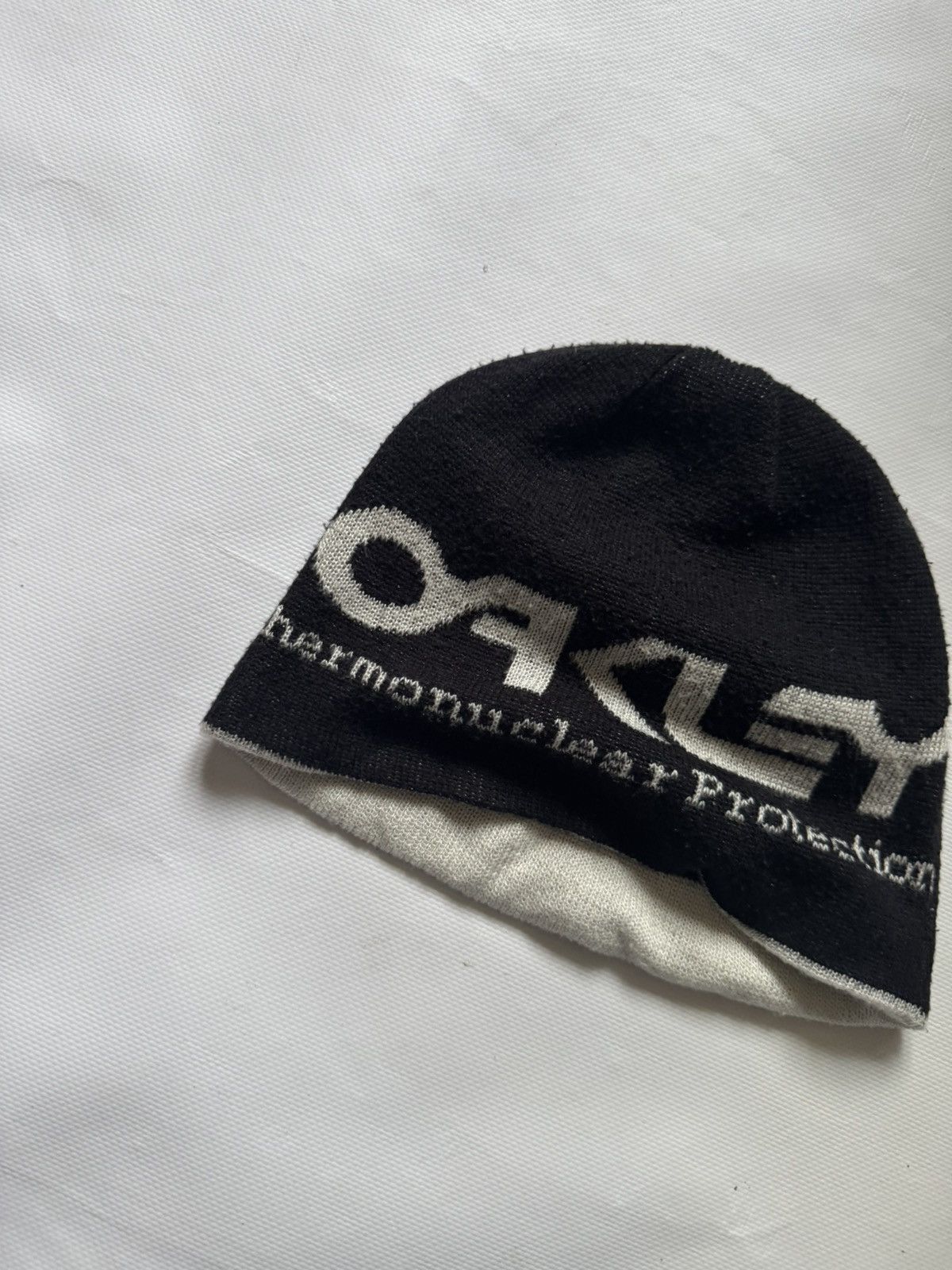 Oakley Vintage Oakley Big Logo Beanie Y2K Cyber Gorpcore REVERSIBLE Size ONE SIZE - 7 Thumbnail