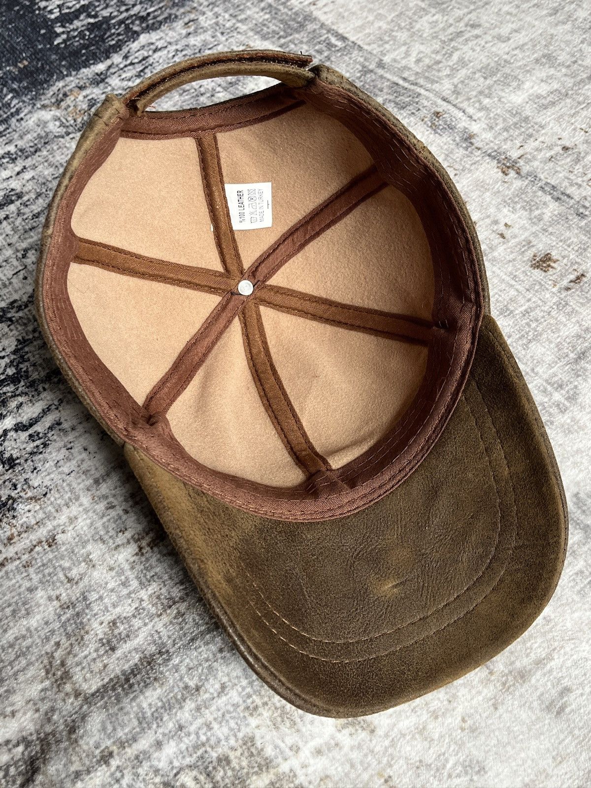 Other Vintage Distressed Leather Hat (unisex) Size ONE SIZE - 12 Thumbnail