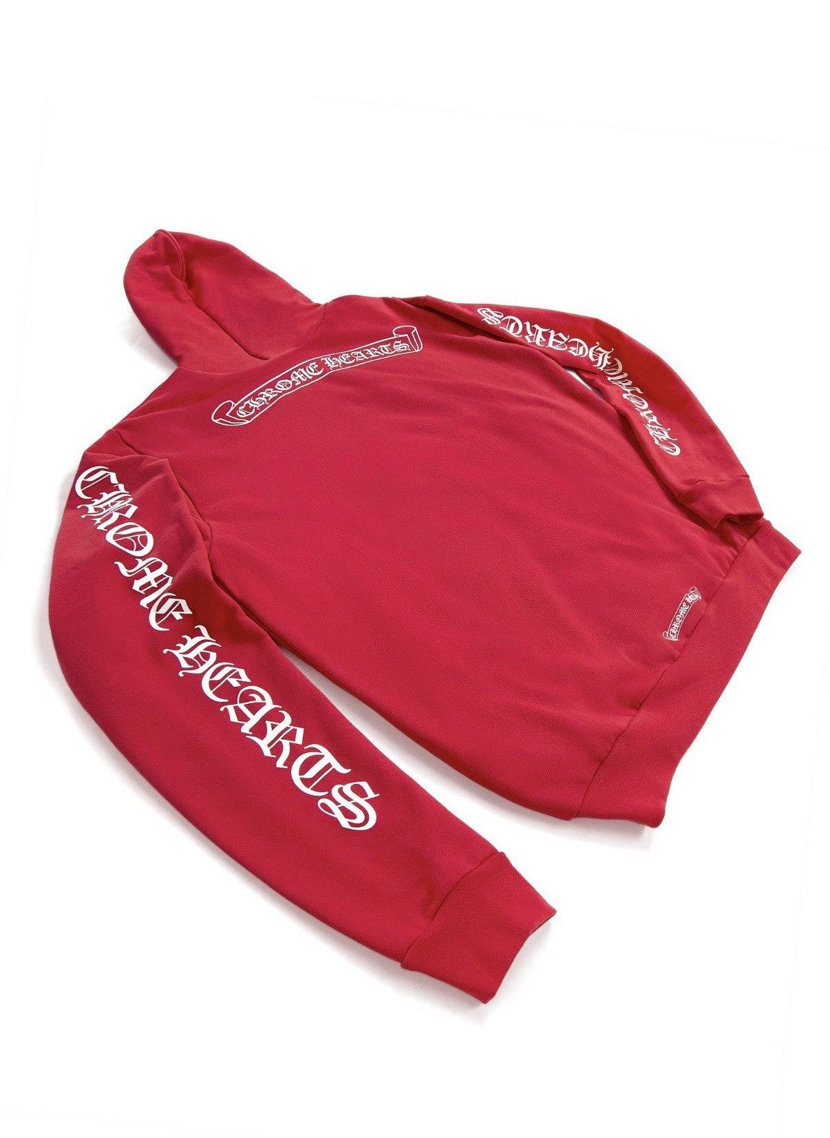 Chrome Hearts Chrome Hearts Red Hoodie Size US M / EU 48-50 / 2 - 2 Thumbnail