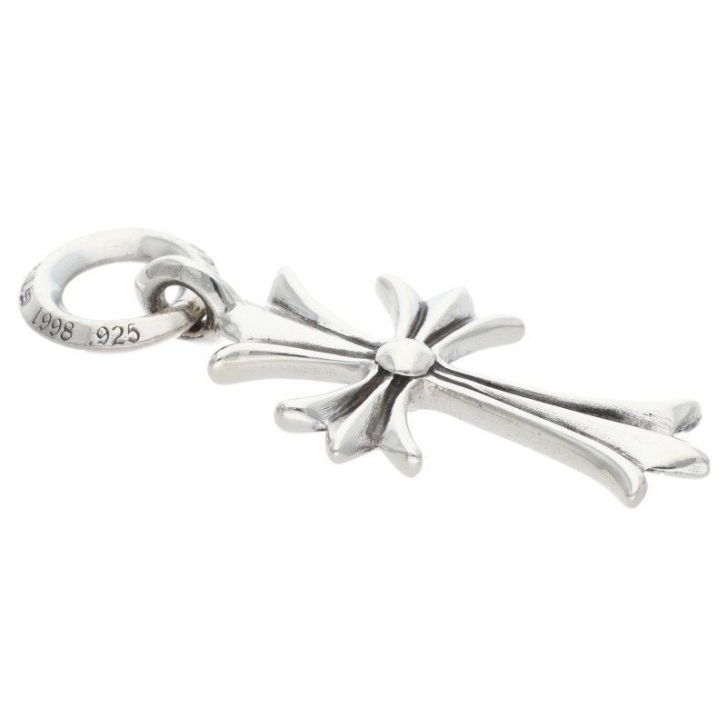 Chrome Hearts Tiny CH Cross Silver Necklace