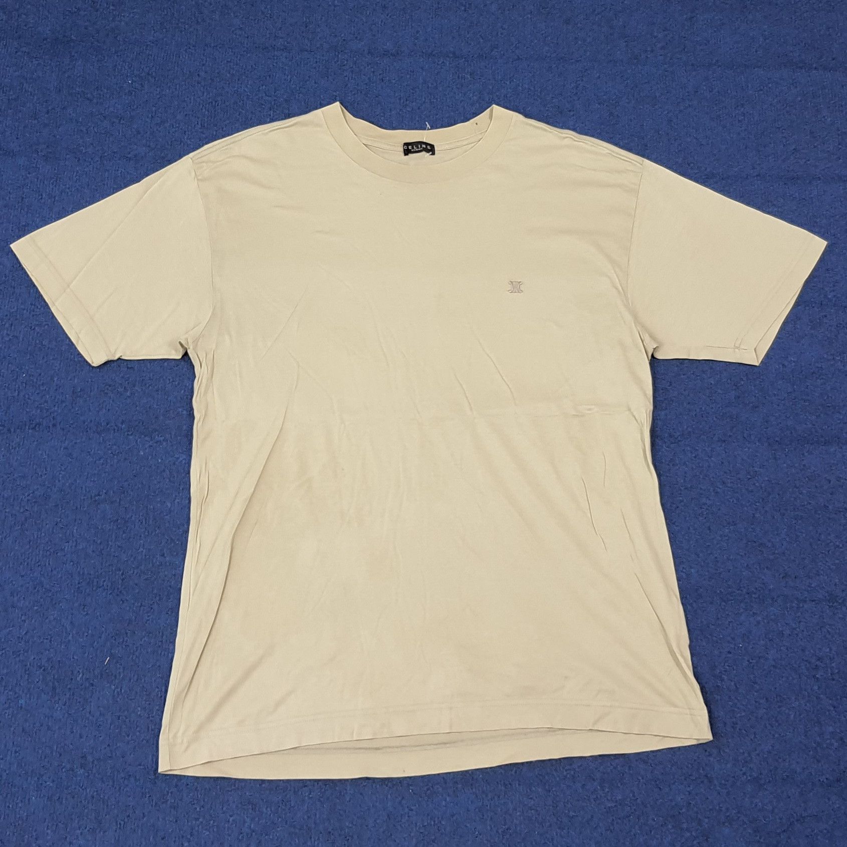 Celine Vintage Celine Homme Luxury Plain Tshirt C276N58 Size US M / EU 48-50 / 2 - 1 Thumbnail