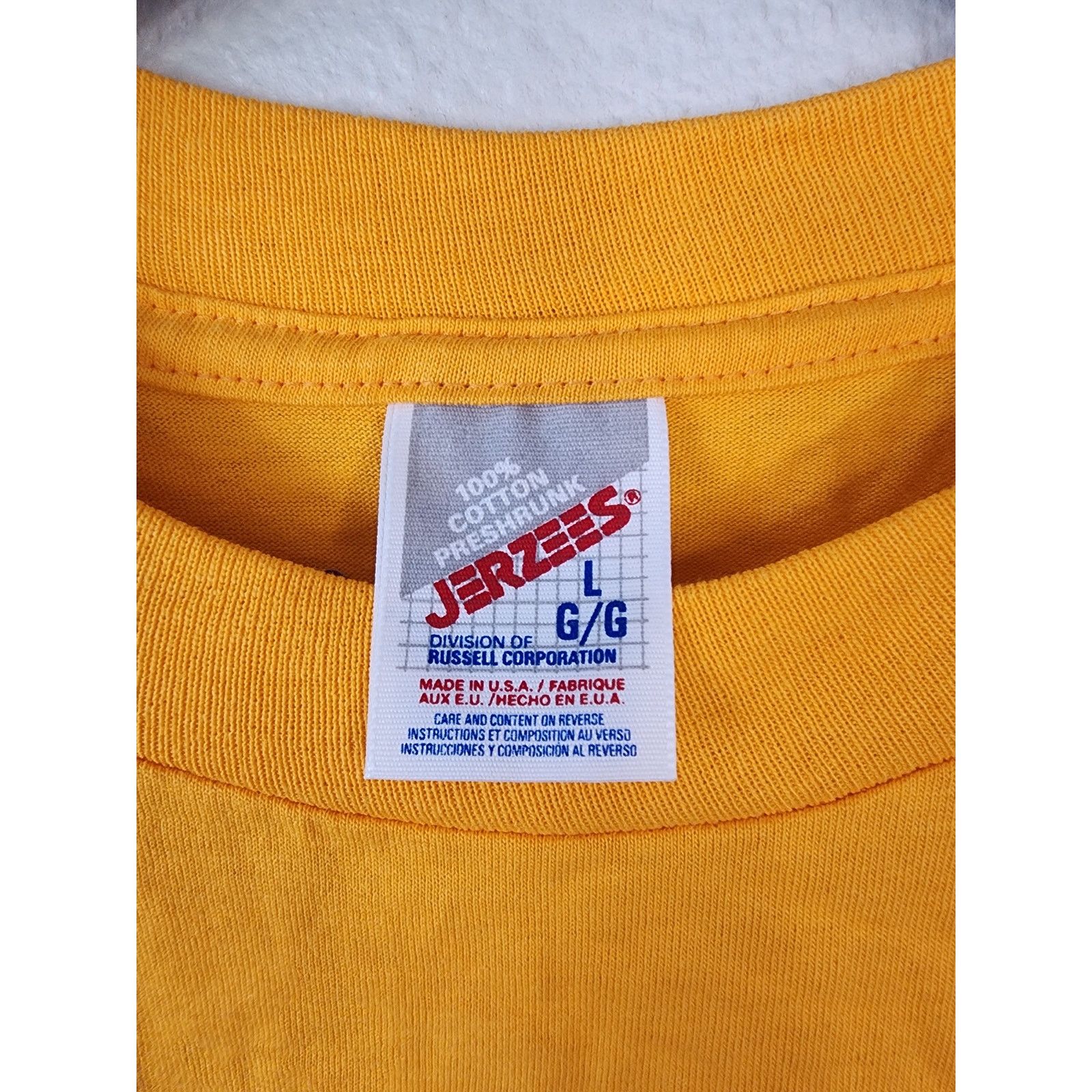 Jerzees Vintage Yellowstone Shirt L Animal Yellow Nature Tee VTG 90s Size US L / EU 52-54 / 3 - 3 Thumbnail