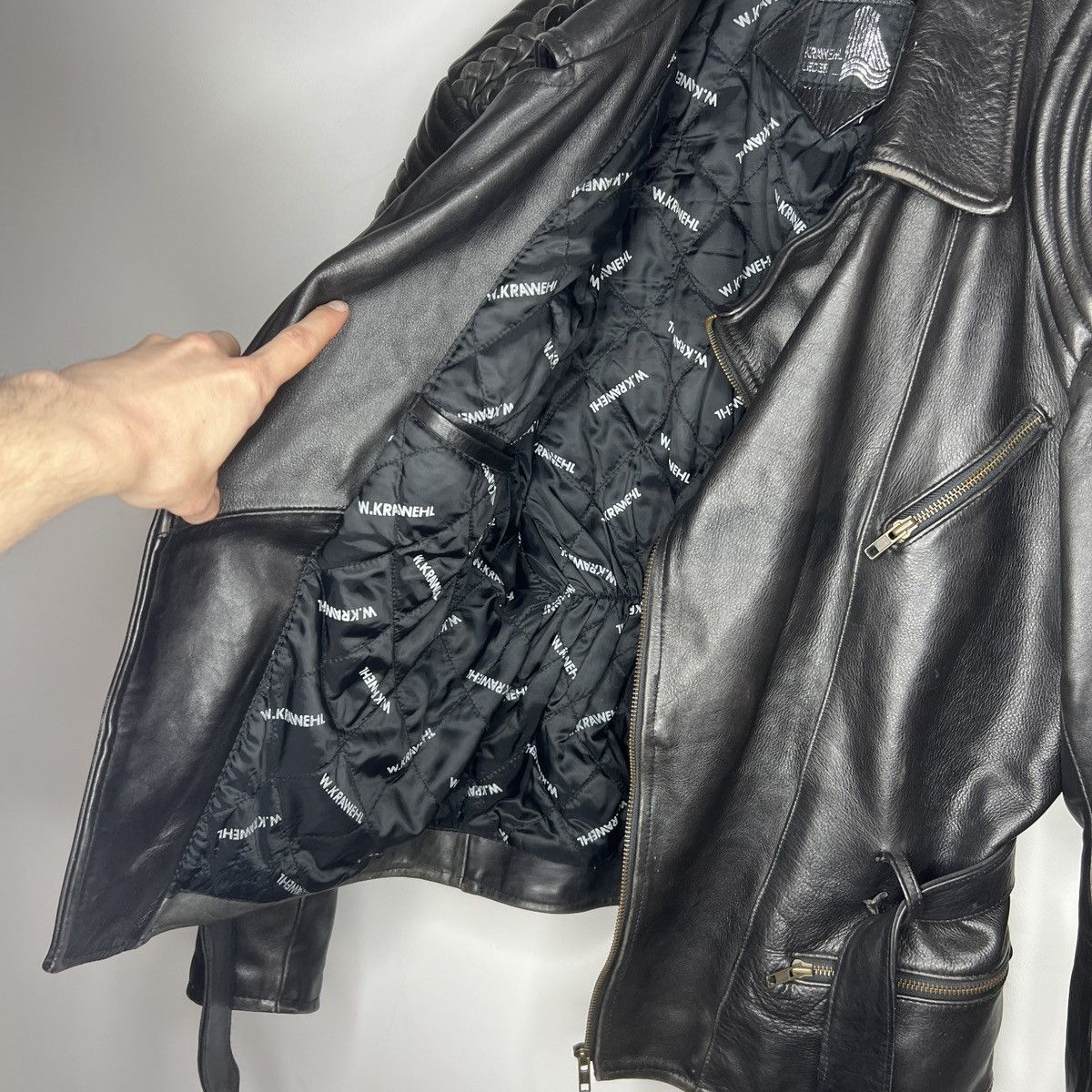 Vintage Moto Vintage Racing Leather Jacket Ramones Biker 90s Punk Size US L / EU 52-54 / 3 - 10 Thumbnail