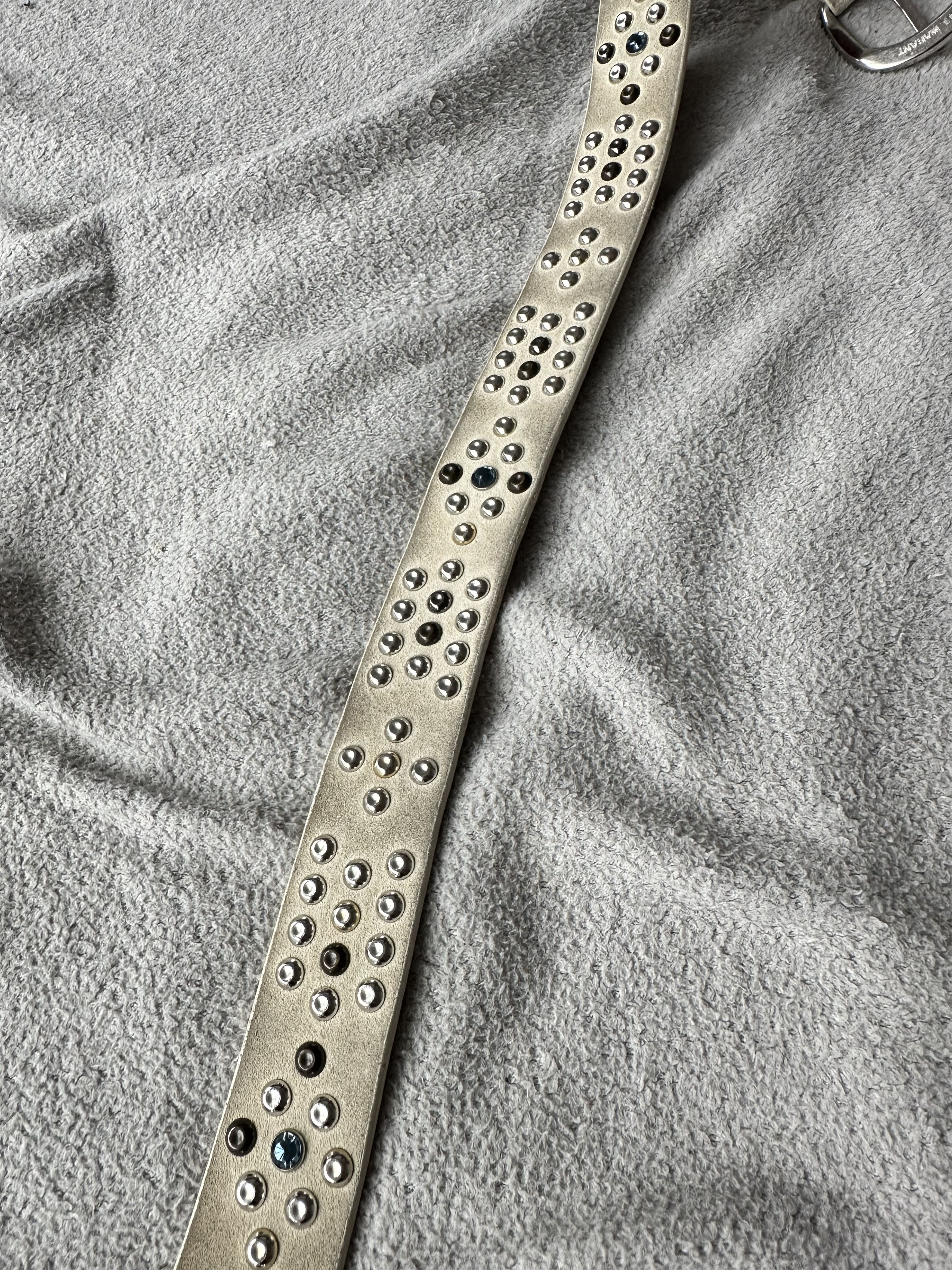 Isabel Marant Isabel Marant Off White Studded Calf Leather Belt Italy Size ONE SIZE - 3 Thumbnail