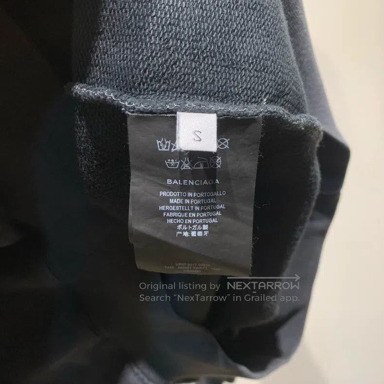 Balenciaga Balenciaga Washed Grey Sinners Hoodie Size US S / EU 44-46 / 1 - 8 Thumbnail