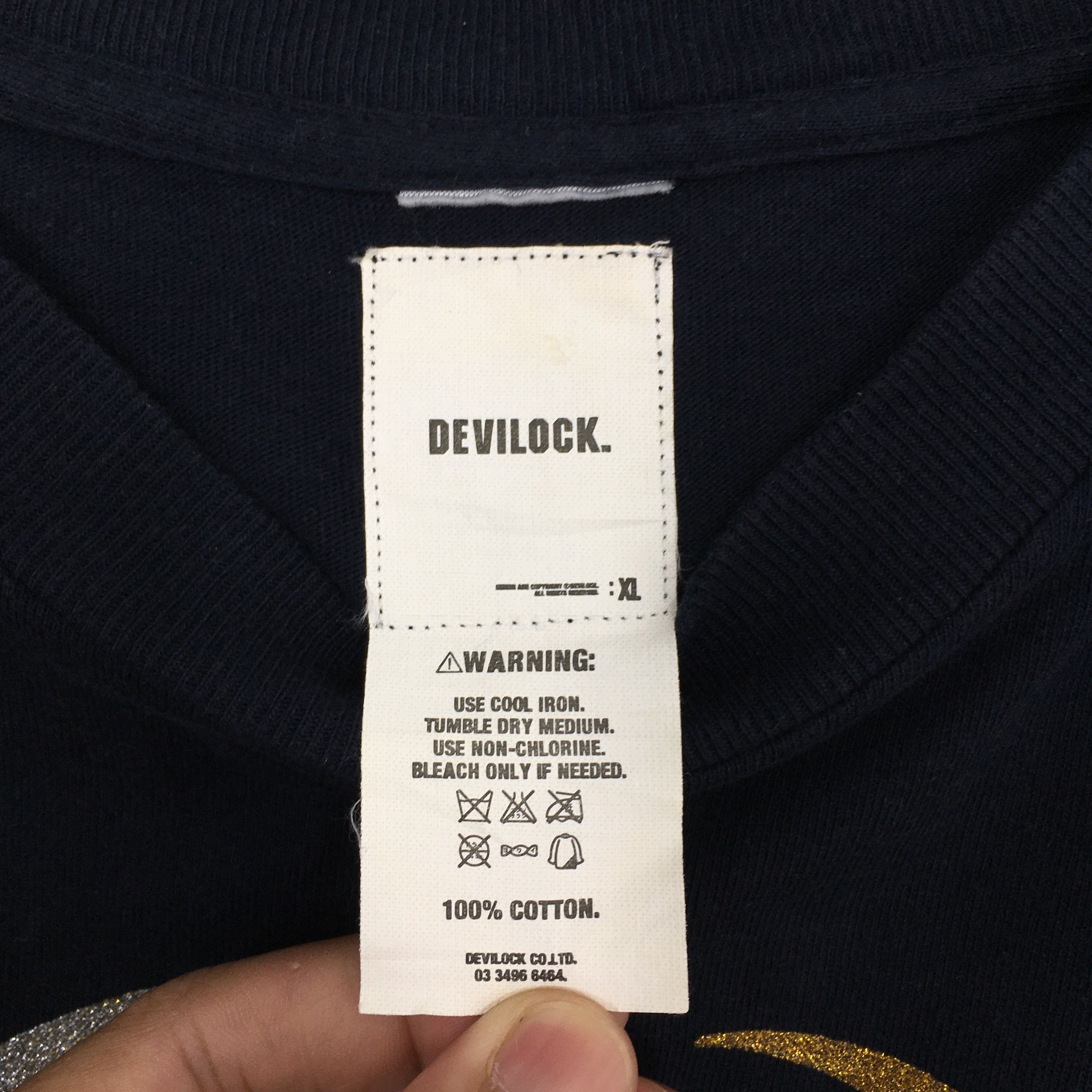 Devilock × Japanese Brand Vintage Devilock Japanese Streetwear Black Tshirt Xlarge Size US XL / EU 56 / 4 - 4 Thumbnail