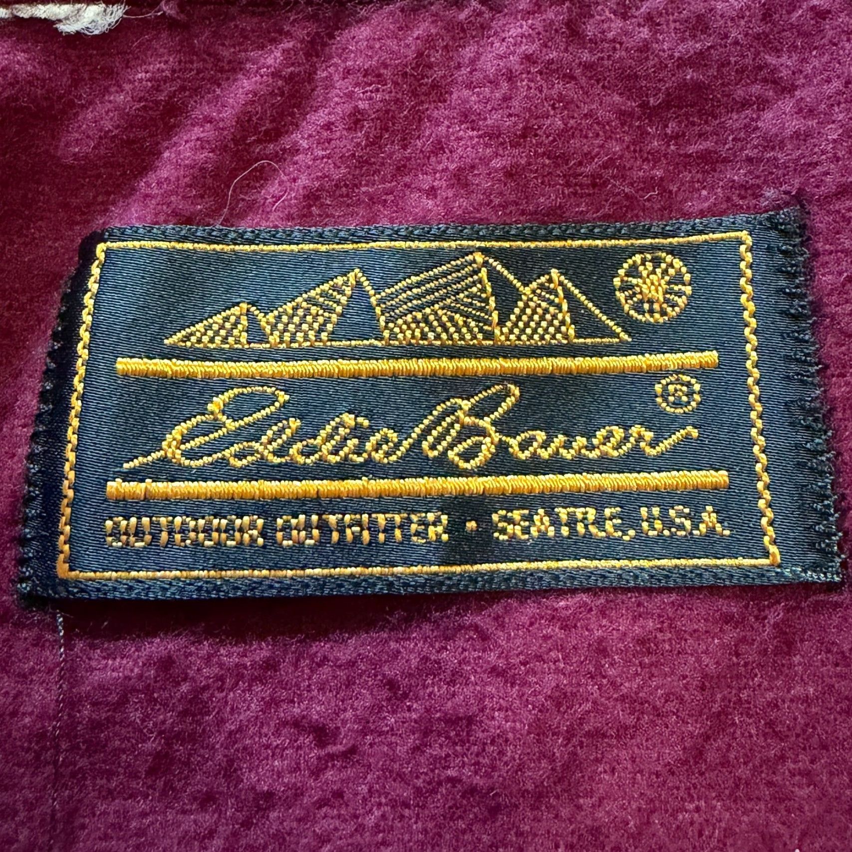 Eddie Bauer VINTAGE Eddie Bauer Shirt Mens Large Burgundy Heavy Flannel USA Chamois Cloth Solid Button-Up Long Sleeve Pocketed 80s Size US L / EU 52-54 / 3 - 3 Thumbnail