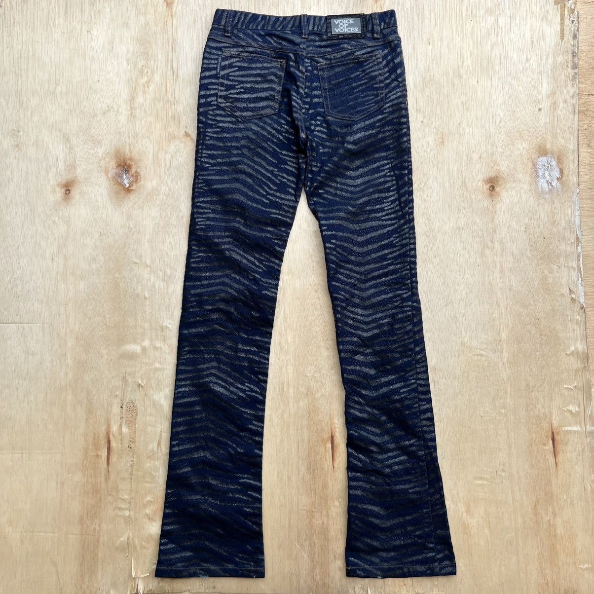 Hysteric Glamour VOICE OF VOICES JEANS ZEBRA CAMO FLARED CUT BRAY Y2K VINTAGE Size 27" / US 4 / IT 40 - 10 Thumbnail