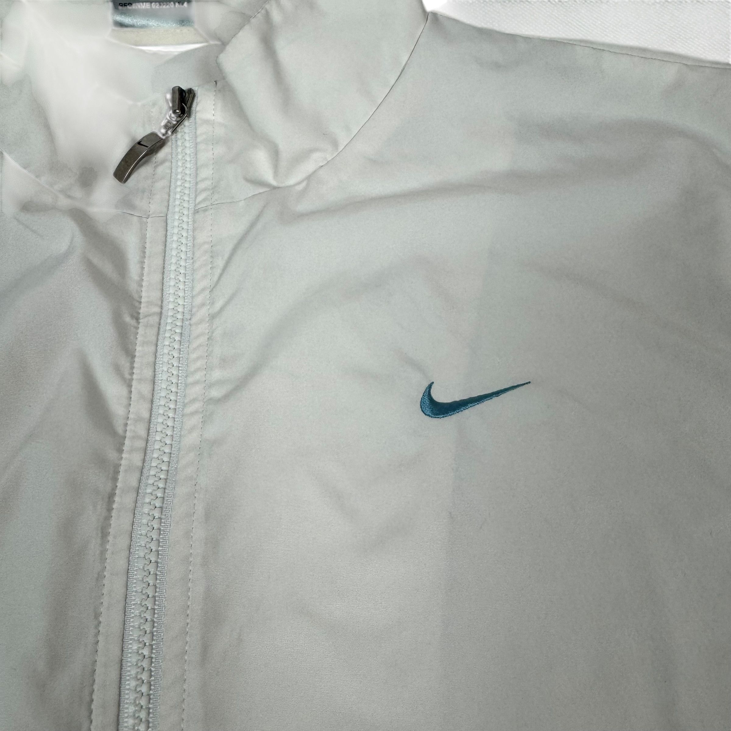 Nike × Vintage Vintage Nike Men's White Swoosh Full Zip Track Jacket Large Size US L / EU 52-54 / 3 - 2 Thumbnail