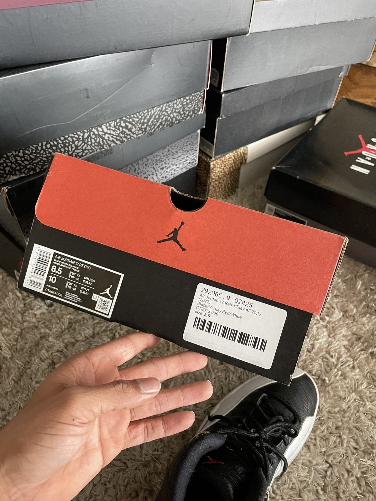 Jordan Brand Jordan 12 Playoff sz 8.5 Size US 8.5 / EU 41-42 - 12 Thumbnail
