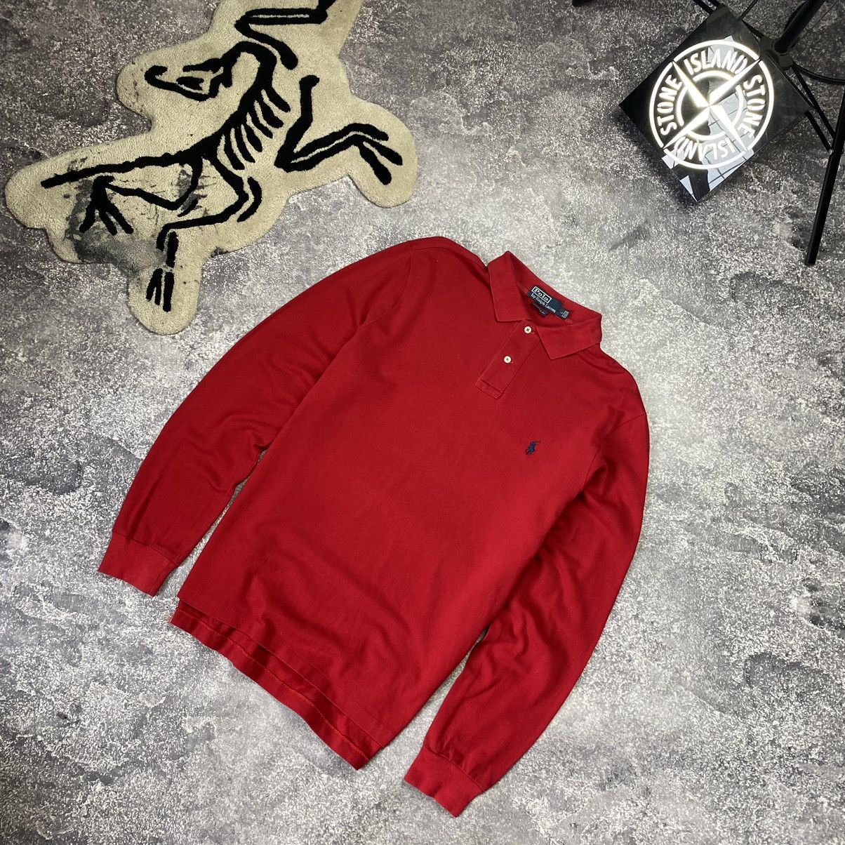 Vintage Vintage Polo Ralph Lauren Small logo basic Longsleeve polo Size US L / EU 52-54 / 3 - 2 Thumbnail