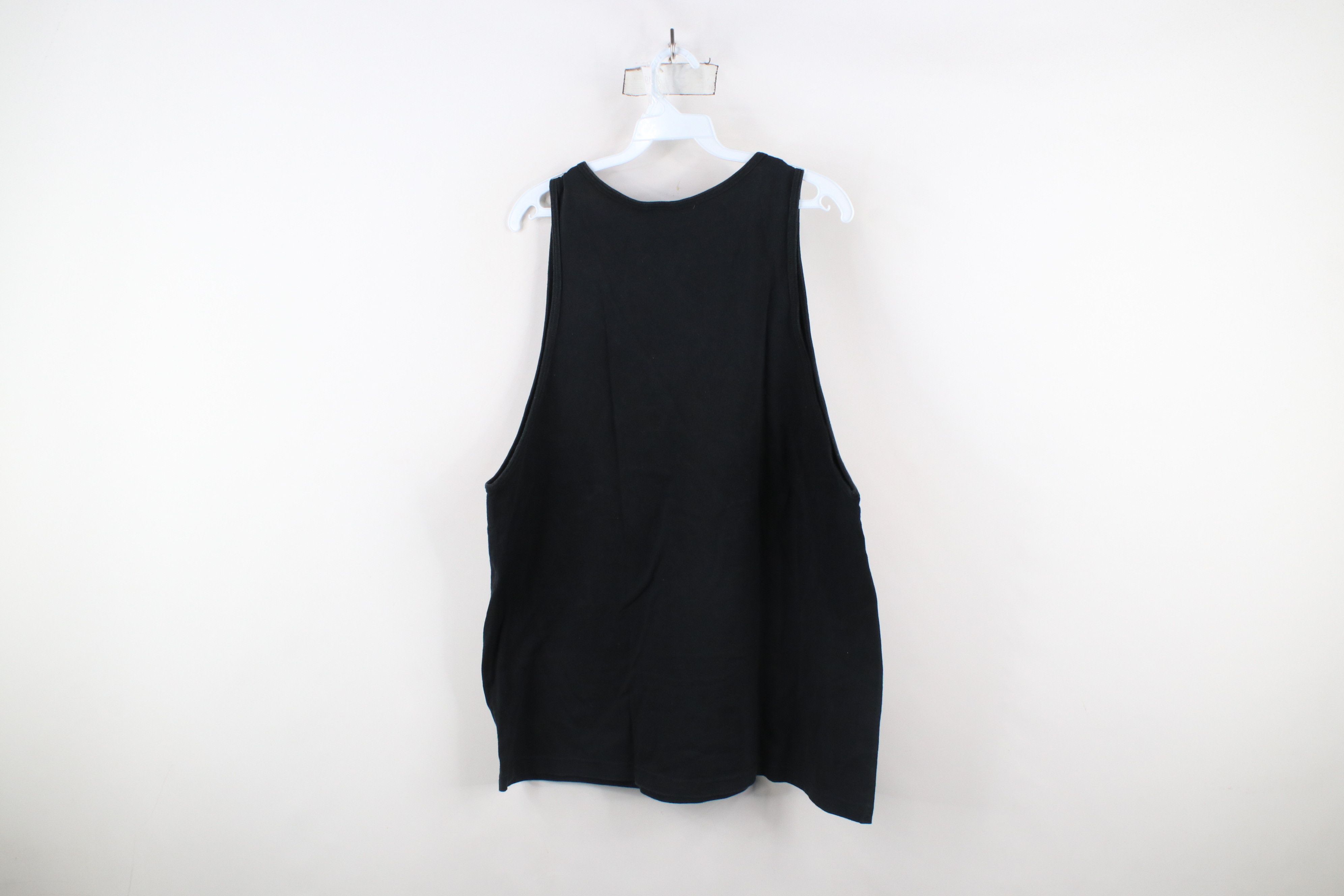 Vintage Vintage 90s Streetwear Blank Tank Top T-Shirt Black Cotton Size US L / EU 52-54 / 3 - 6 Thumbnail
