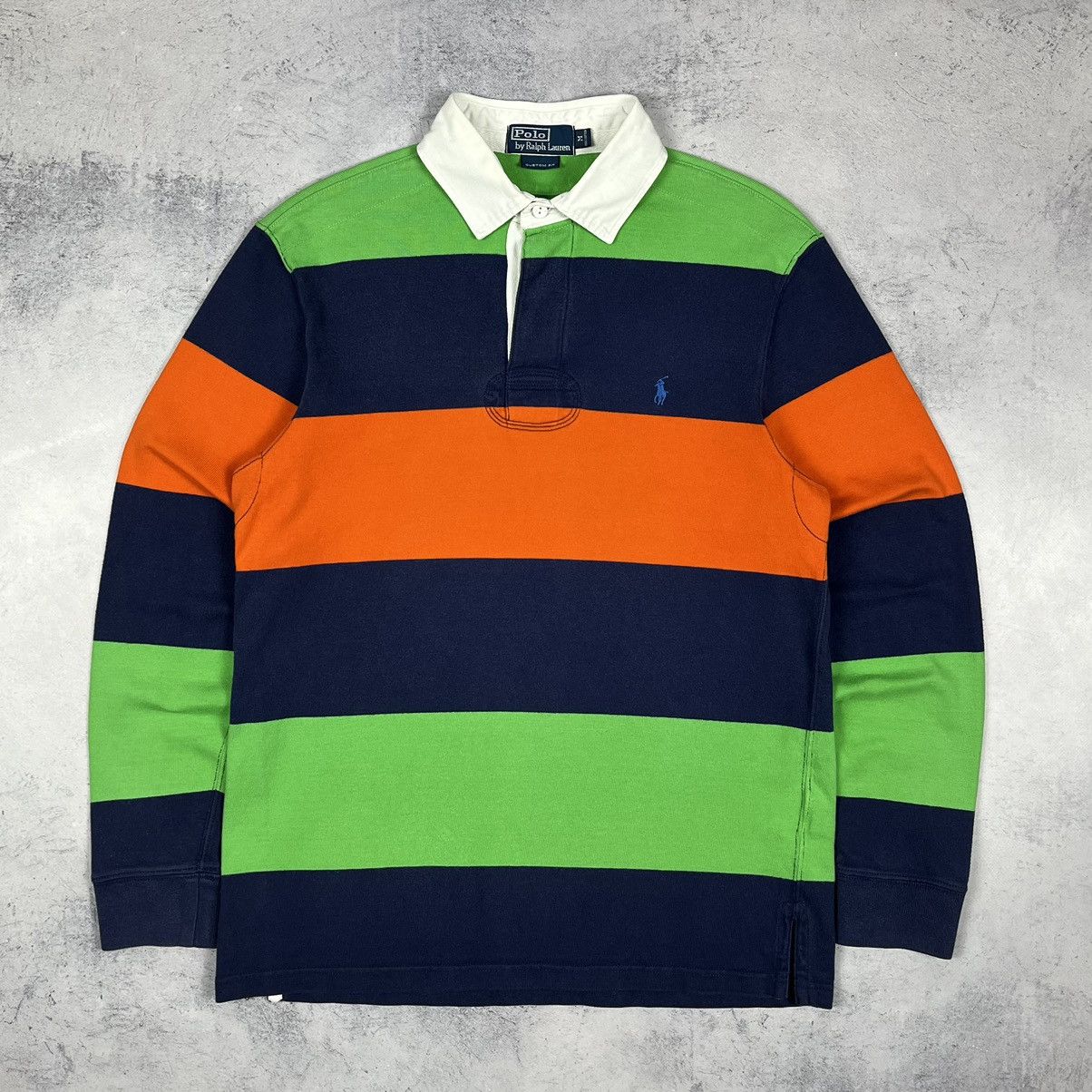Polo Ralph Lauren Vintage Polo Ralph Lauren rare stripped rugby shirt 90’s Size US M / EU 48-50 / 2 - 2 Thumbnail