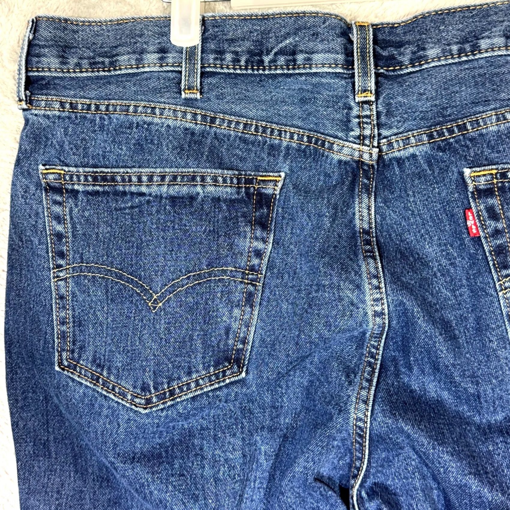 Levi's Levi's 550 Mens Jeans 42x32 Blue Denim Relaxed Fit Mid Rise Straight Leg Size US 42 / EU 58 - 6 Thumbnail