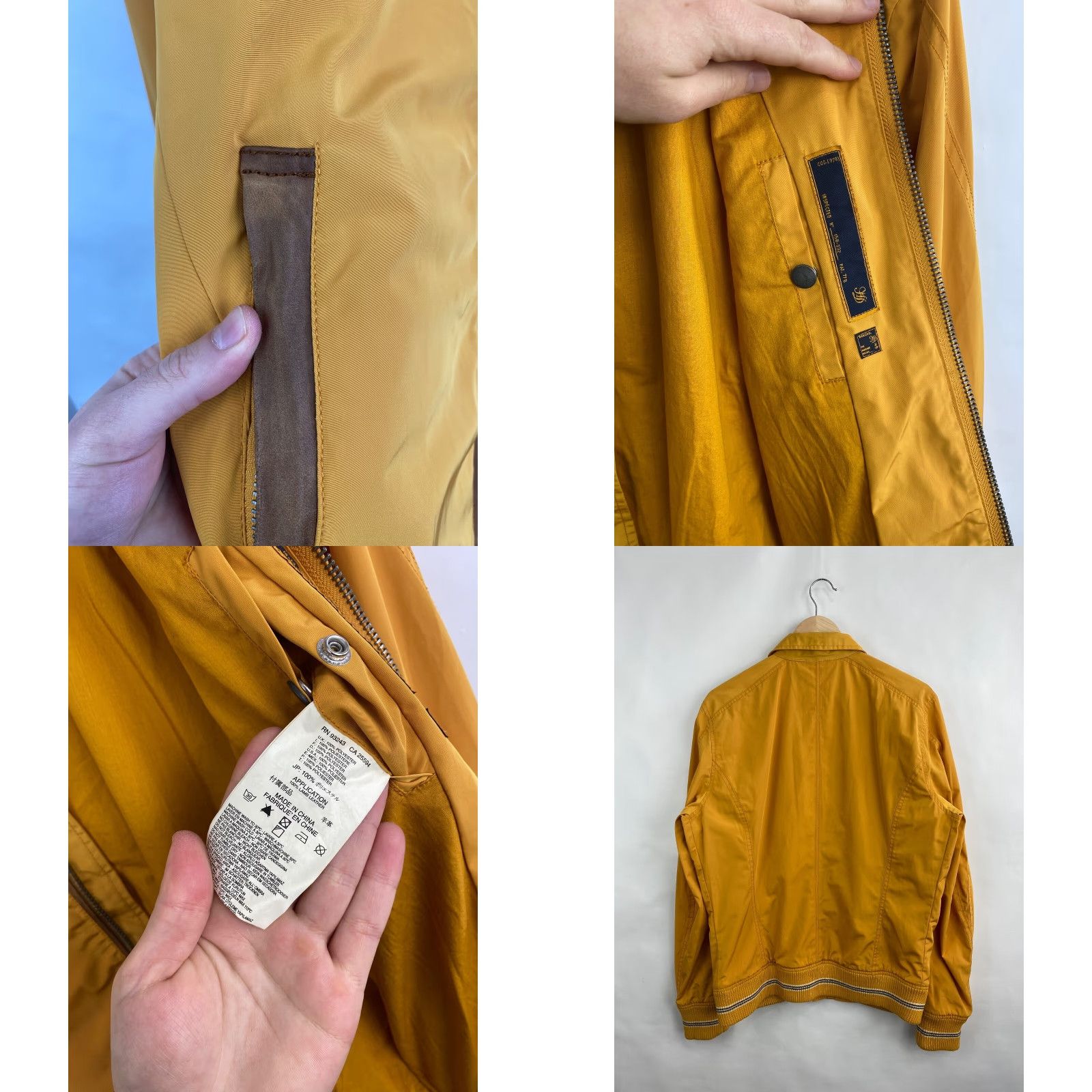 Diesel Diesel Nylon Japan Style Bomber Jacket Retro Kapital Style L Yellow Men Jacket Size US L / EU 52-54 / 3 - 8 Thumbnail