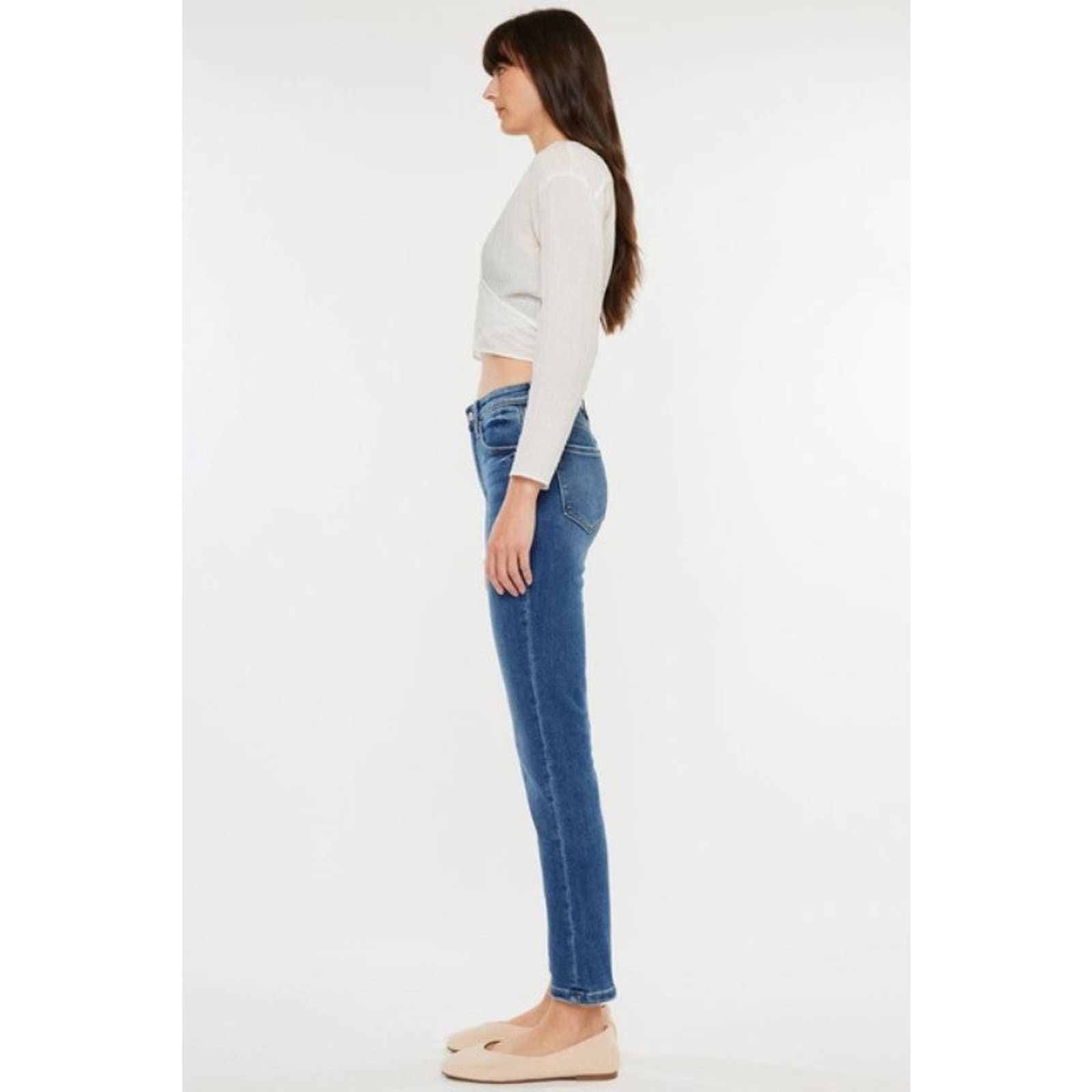 Kancan USA High Rise Slim Straight Jeans-Size 1 Size 24" / US 00 / IT 34 - 4 Thumbnail