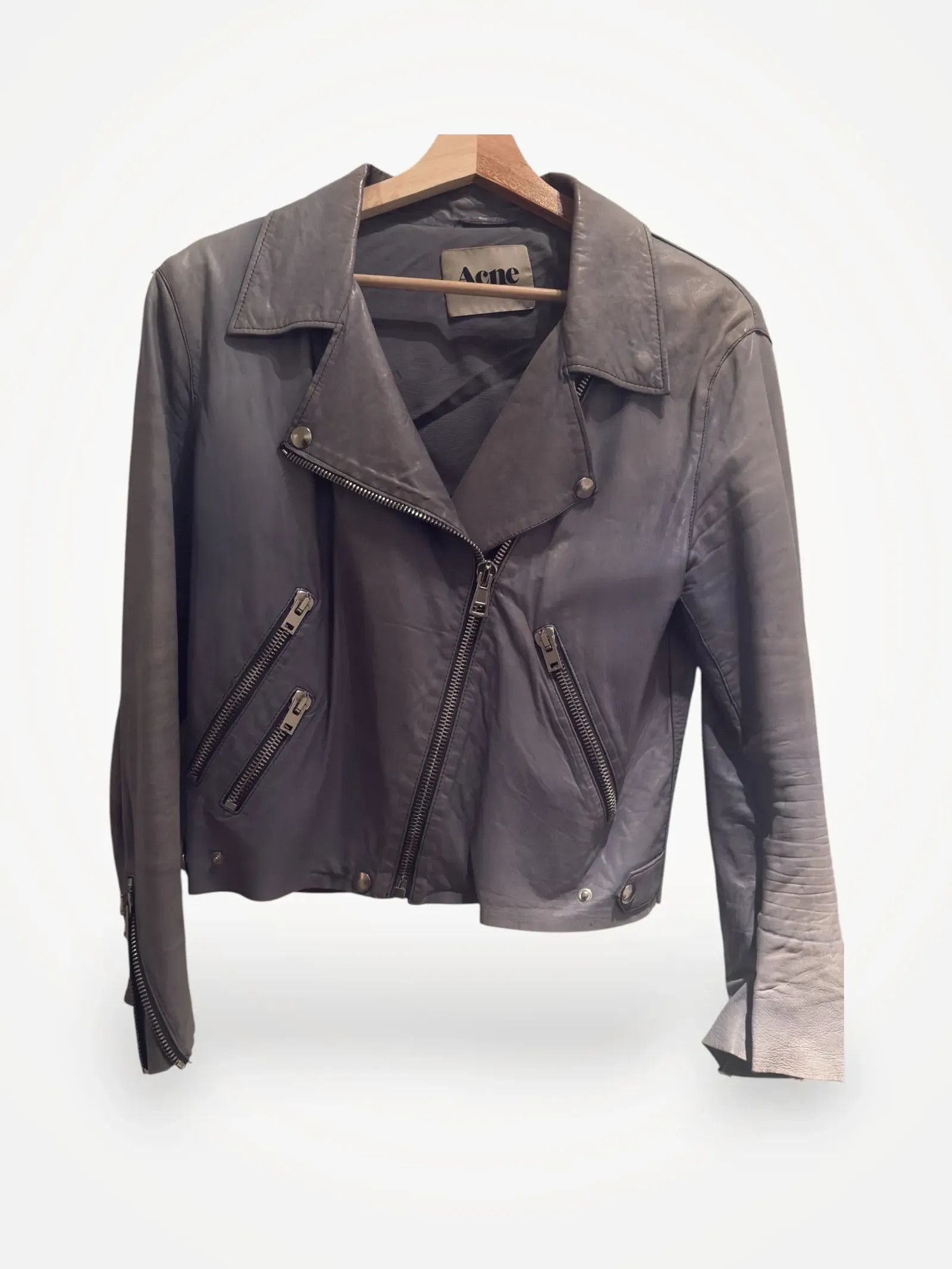 Acne Studios Acne Studios Leather Jacket Size S / US 4 / IT 40 - 1 Thumbnail