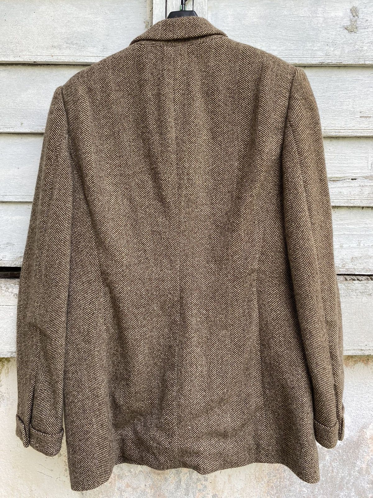 Ralph Lauren × Vintage Vintage Ralph Lauren Dark Brown Herringbone Jacket Size US S / EU 44-46 / 1 - 4 Thumbnail