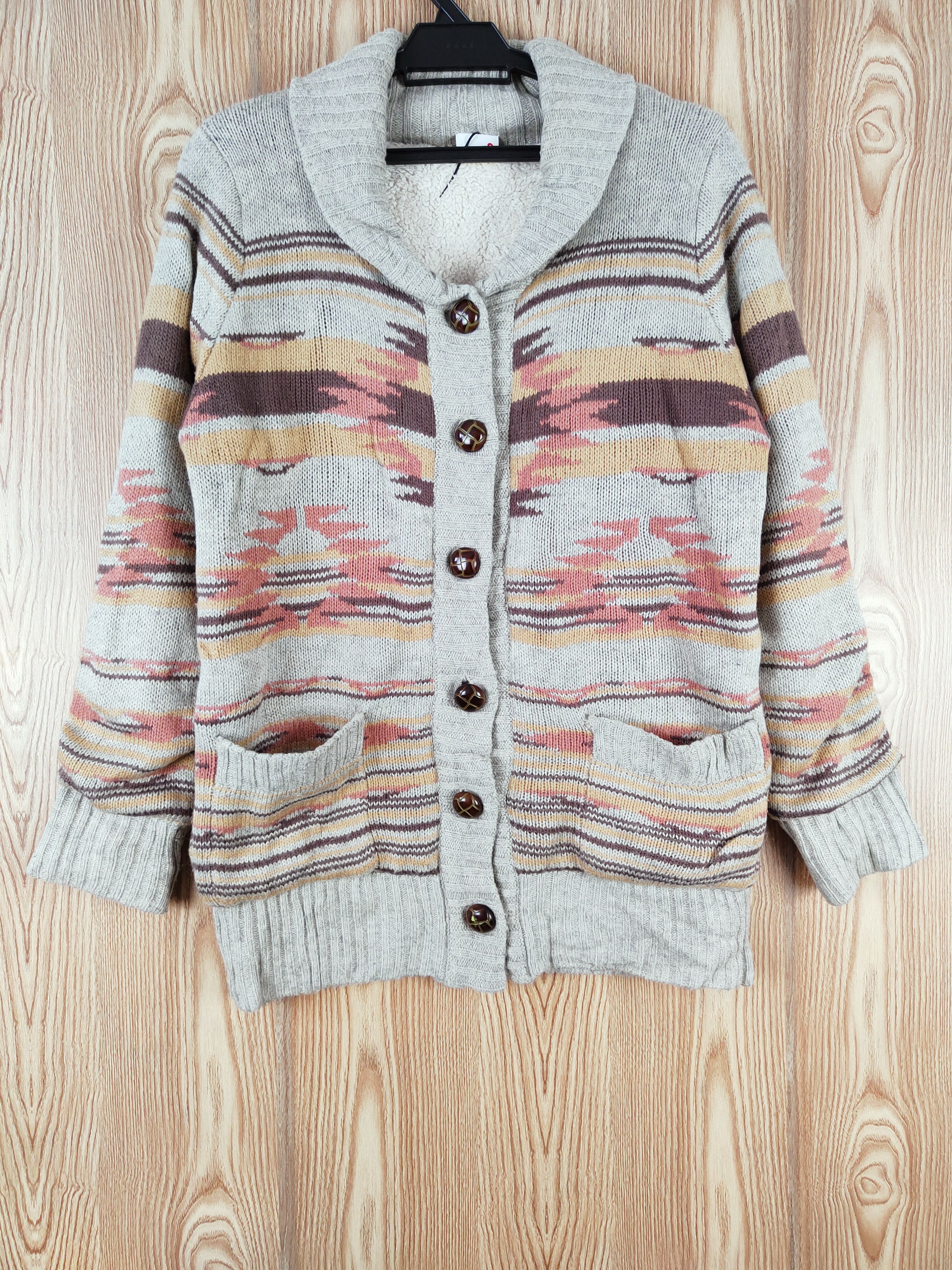 Japanese Brand Navy Natural Gray Brown Knitwear Sweaters #W133 Size US M / EU 48-50 / 2 - 1 Thumbnail