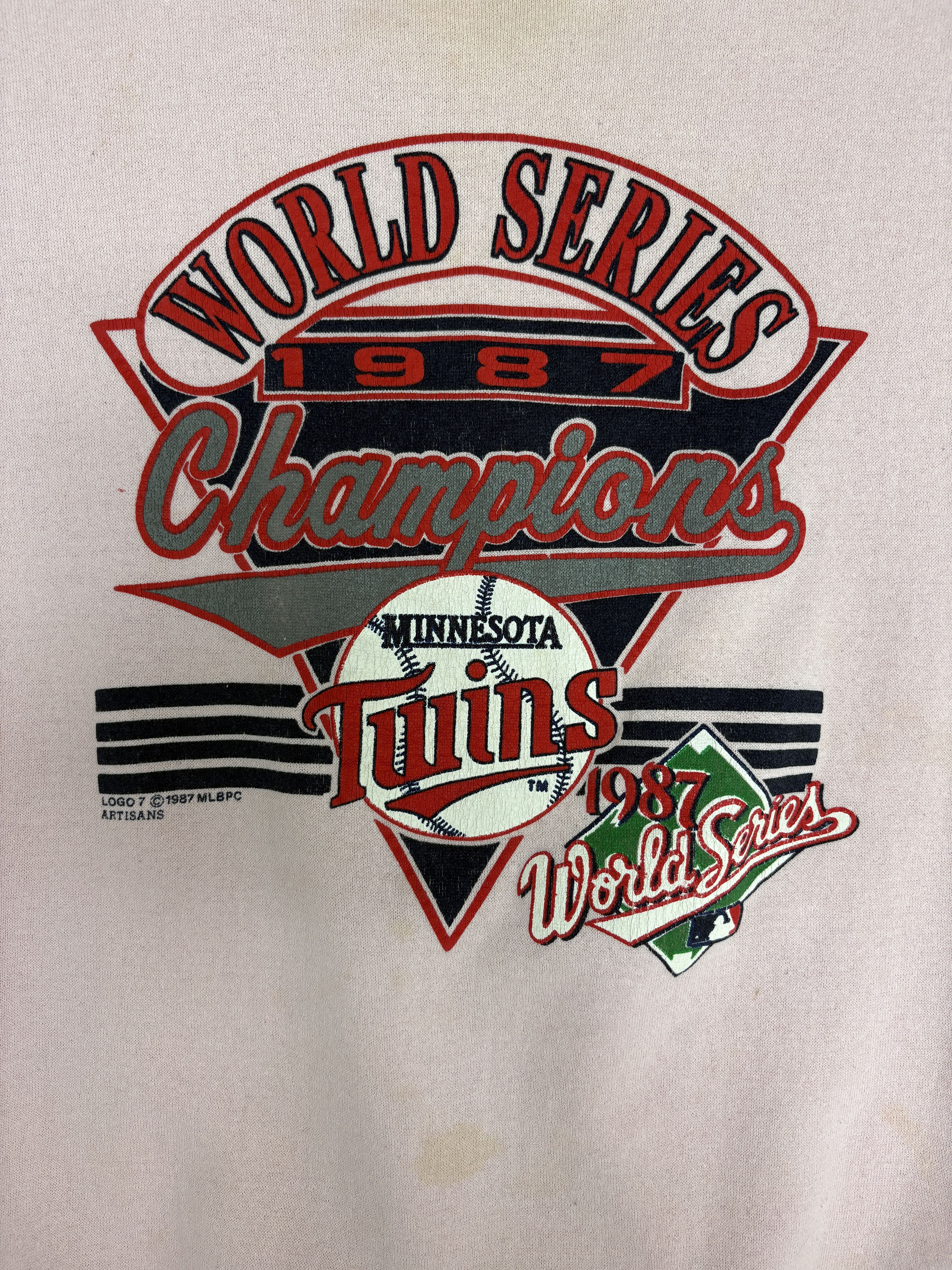Vintage Minnesota Twins World Series Champs 1987 Crewneck Sweater Size US XL / EU 56 / 4 - 2 Thumbnail