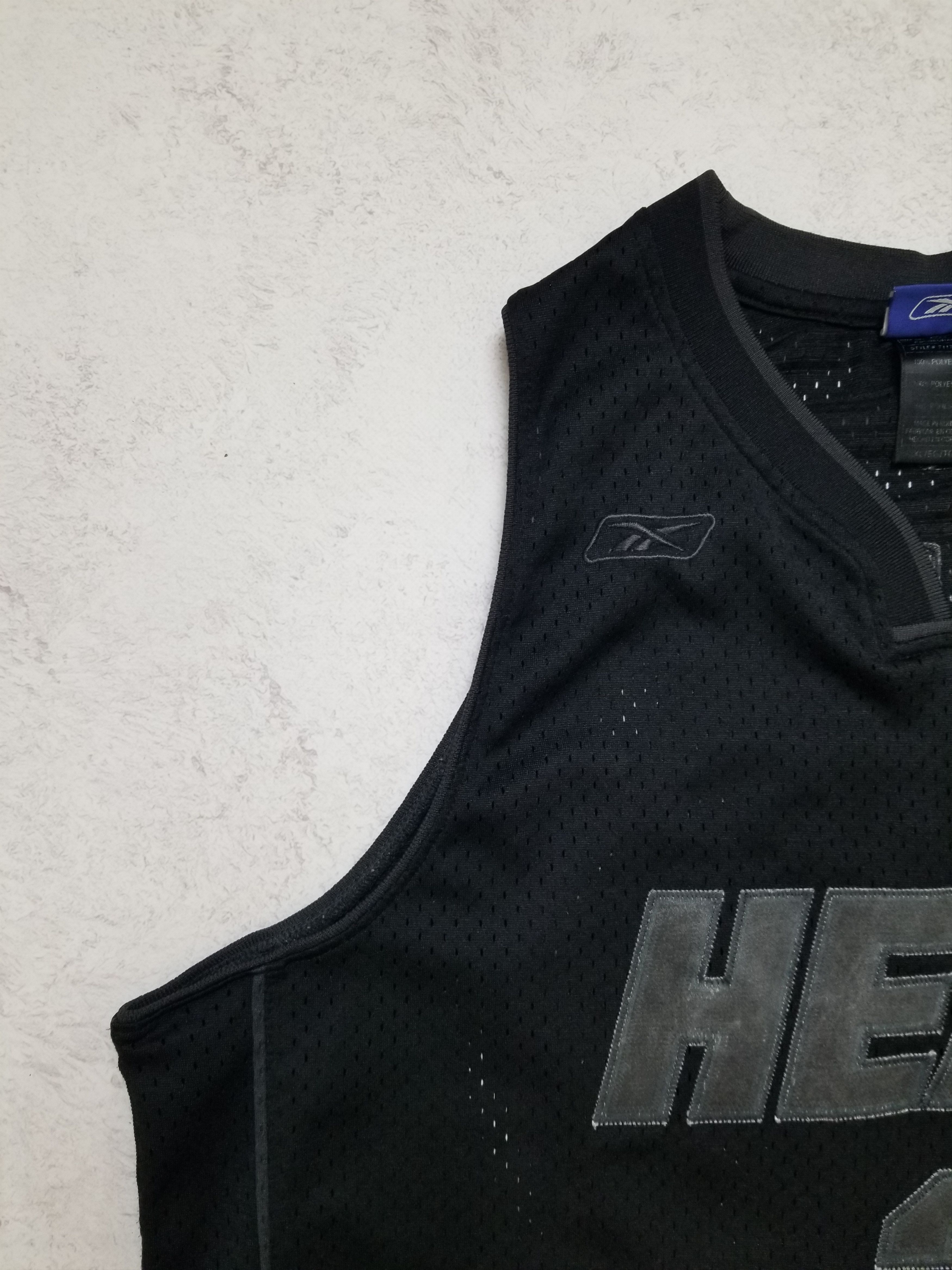 Reebok Reebok Miami Heat Shaquille O'Neal All Black NBA Sewn Jersey Size US XL / EU 56 / 4 - 4 Thumbnail
