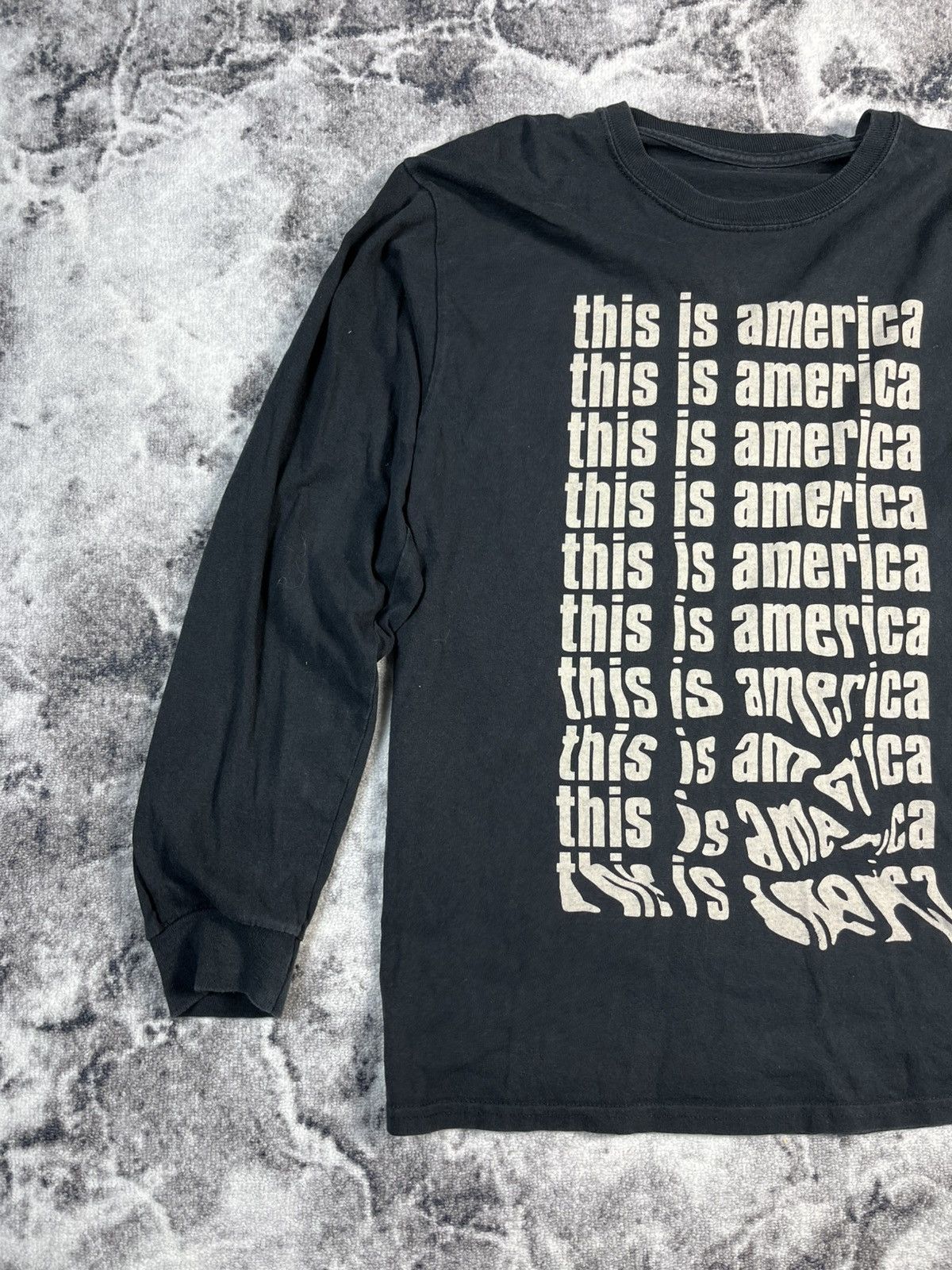 Other This Is America Graphic Long Sleeve T-Shirt Black Size US M / EU 48-50 / 2 - 3 Thumbnail