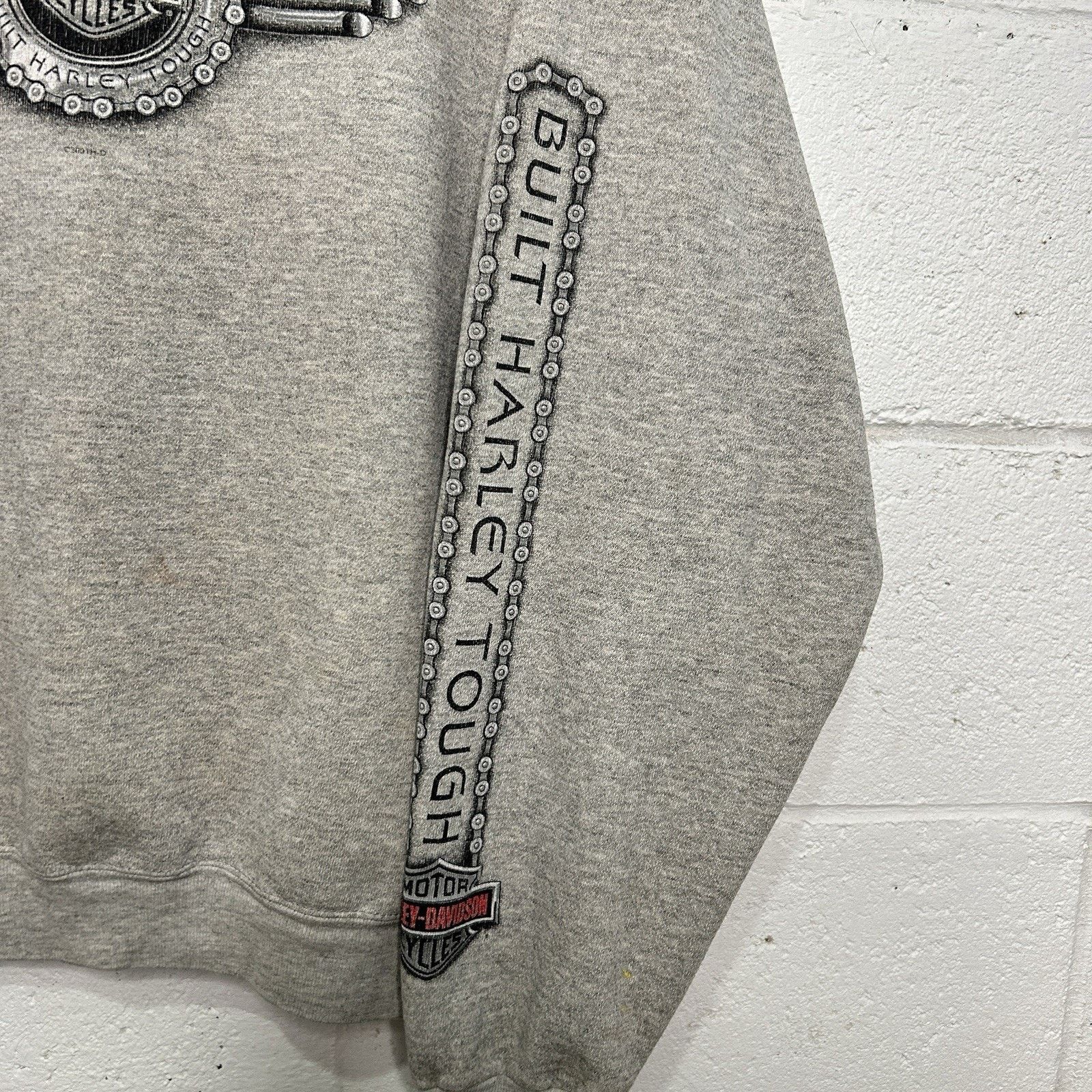Harley Davidson Vintage Harley-Davidson Crewneck Chains Sleeve-Hit “Grey” Size US L / EU 52-54 / 3 - 4 Thumbnail