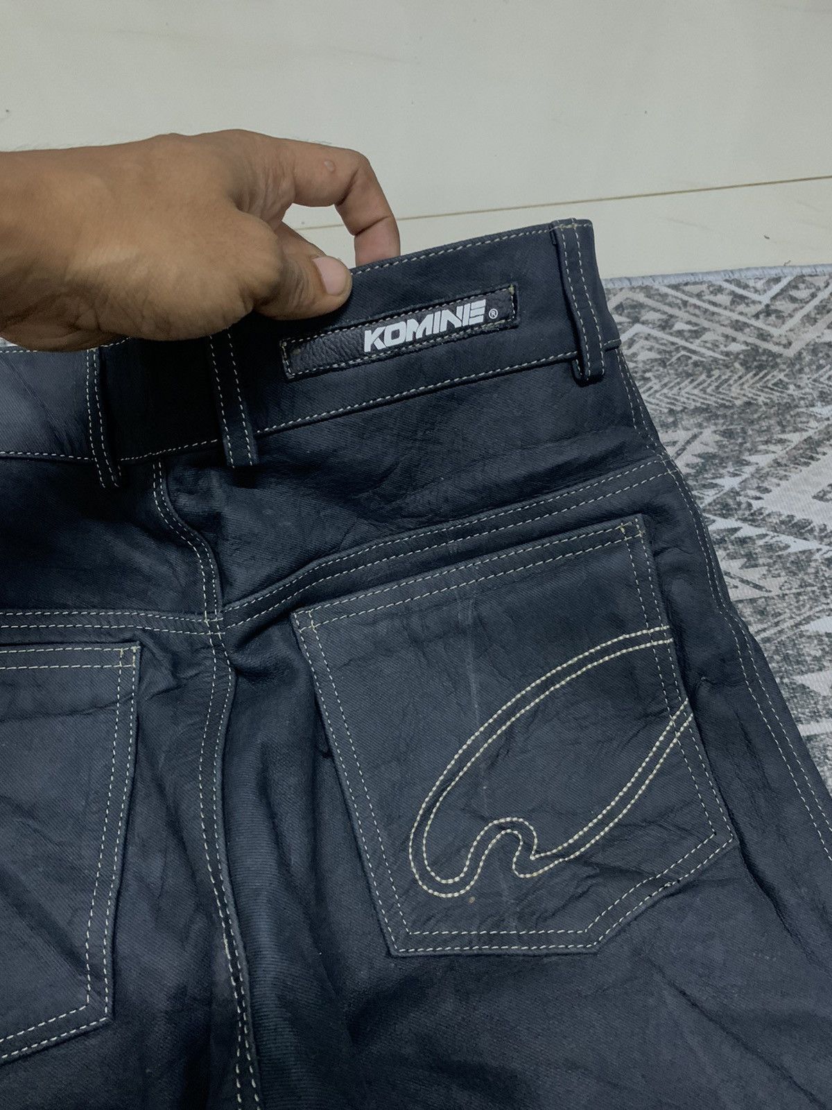 Leather 🔥RARE🔥KOMINE BIKER LEATHER PANT LIKE NEW Size US 30 / EU 46 - 12 Thumbnail