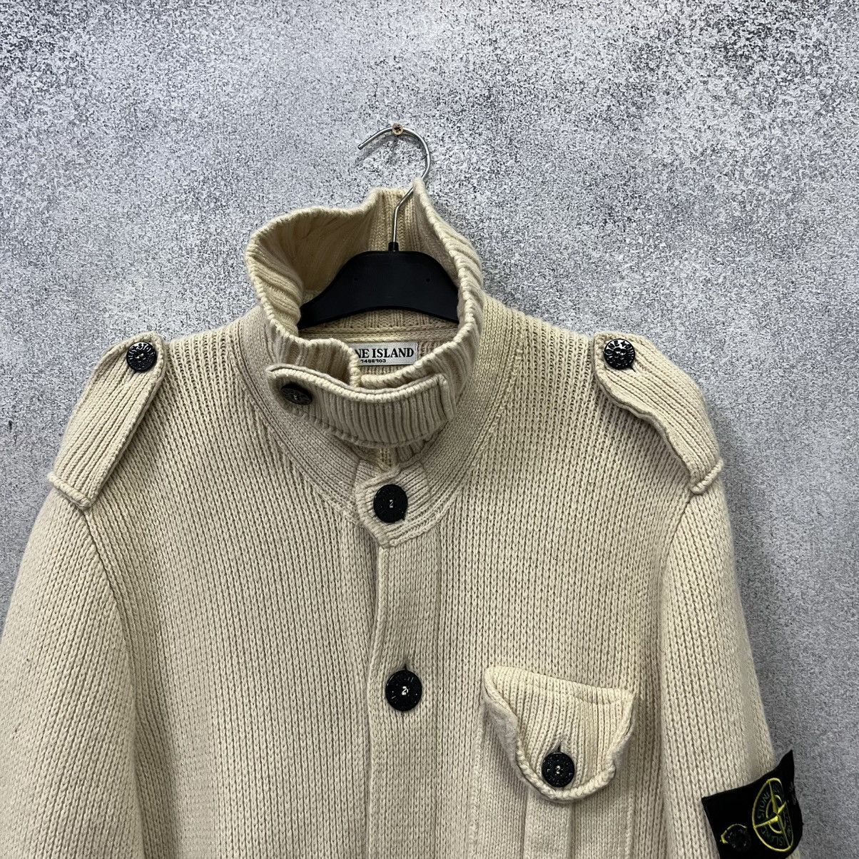 Stone Island Stone Island Vintage Cardigan Size US XL / EU 56 / 4 - 4 Thumbnail