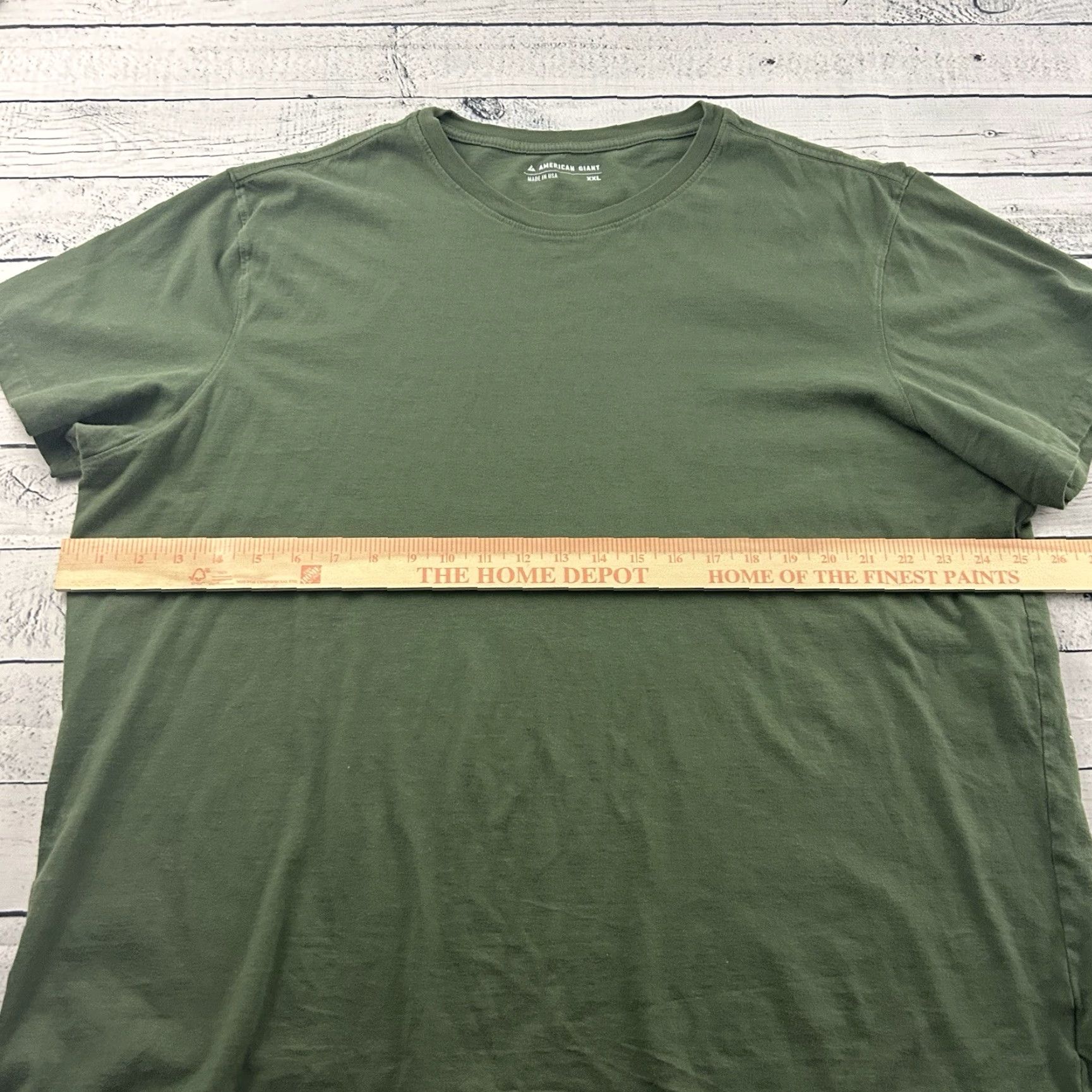 Vintage American Giant Short Sleeve T Shirt Men XXL Green Size US XXL / EU 58 / 5 - 4 Thumbnail