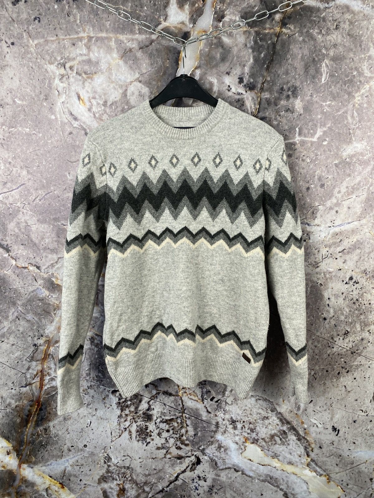 Barbour Men’s Barbour Wool Sweater In Rhombi Size Large Size US M / EU 48-50 / 2 - 1 Thumbnail
