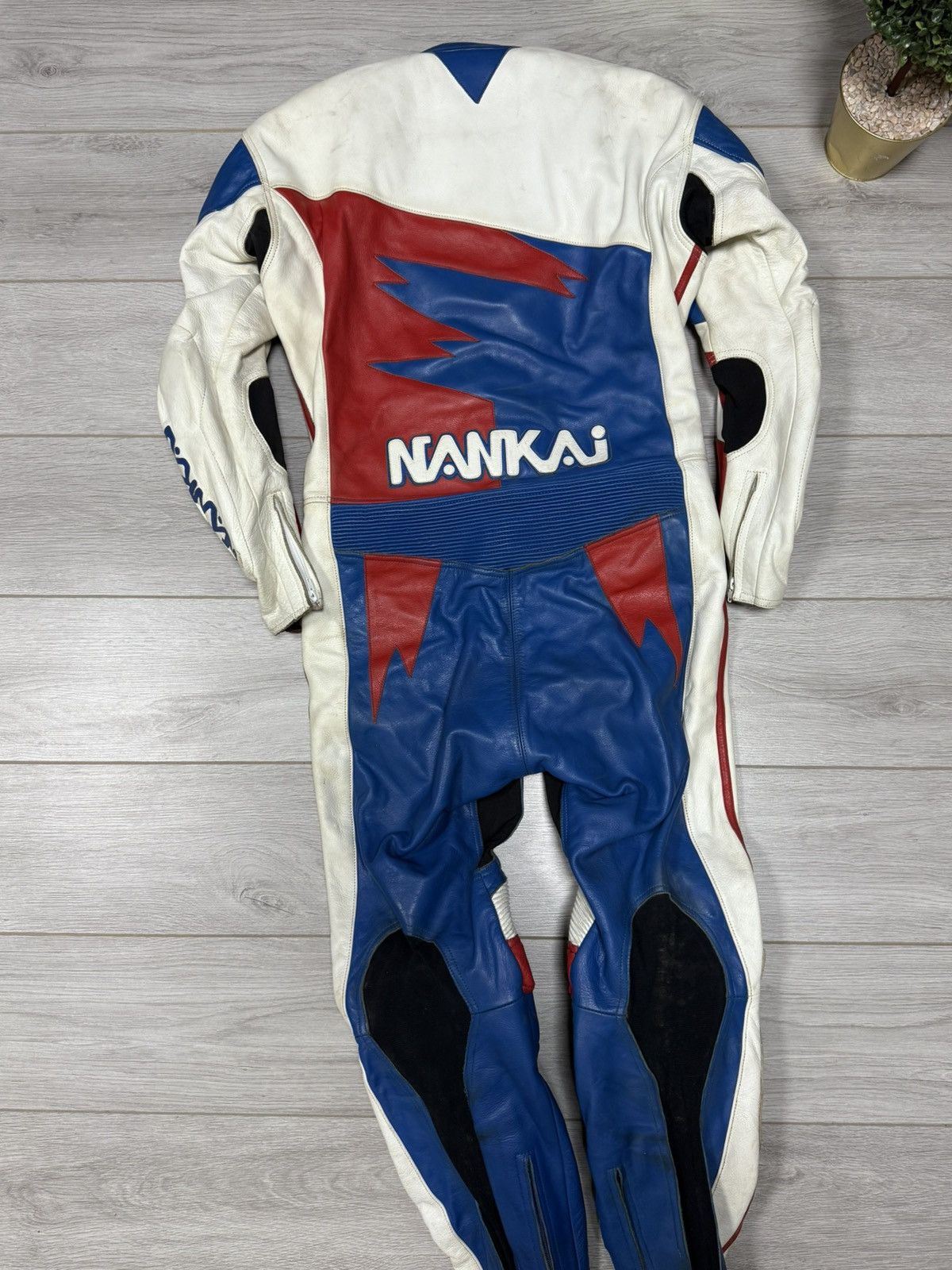 NANKAI Japan Leather suit overall MOTO protection
