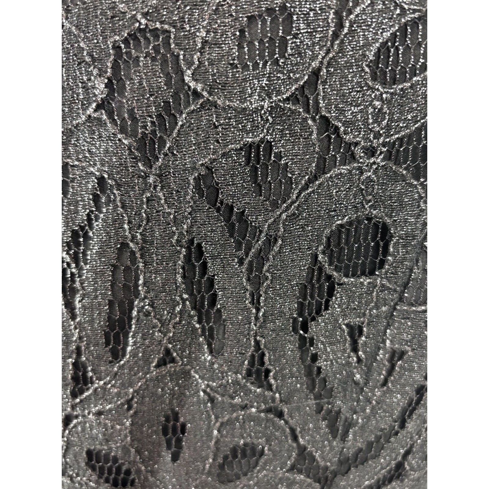 Ralph Lauren Lauren Ralph Lauren Lace Overlay Cocktail Party Dress, Black, Size 10, Sleeveless, Womens Size L / US 10 / IT 46 - 7 Thumbnail