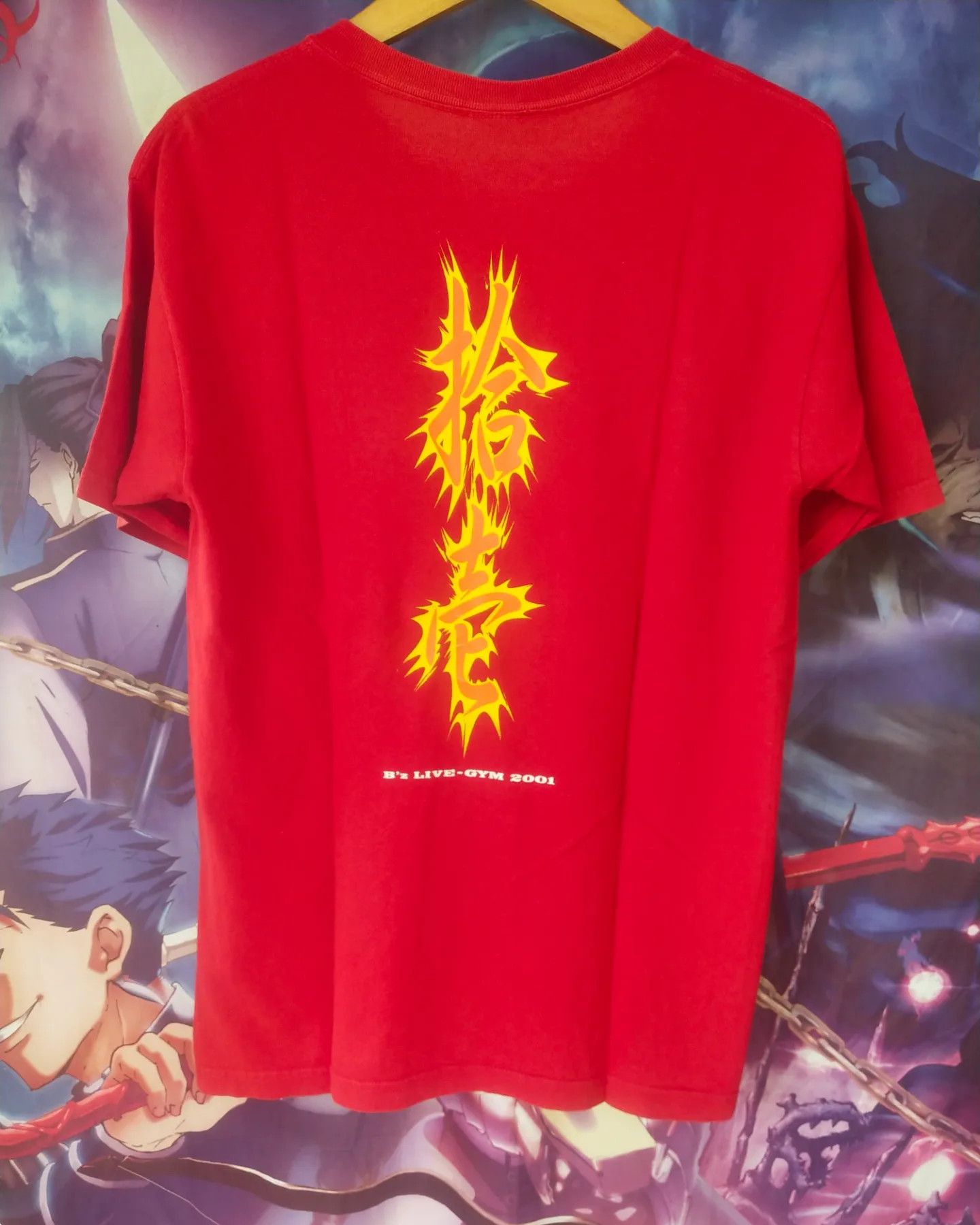 Vintage B'z Live Gym 2001 Red Band Tee