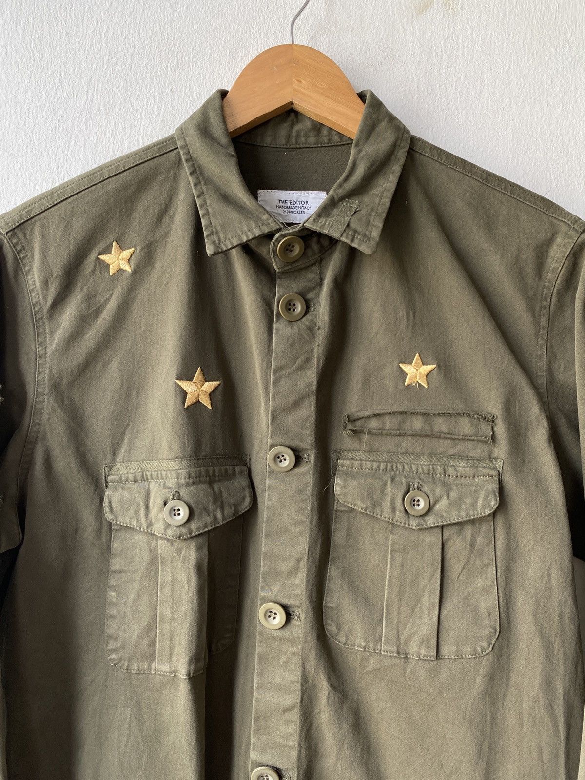 Other The Editor Italy Army Design Button Up Shirt Size US L / EU 52-54 / 3 - 5 Thumbnail