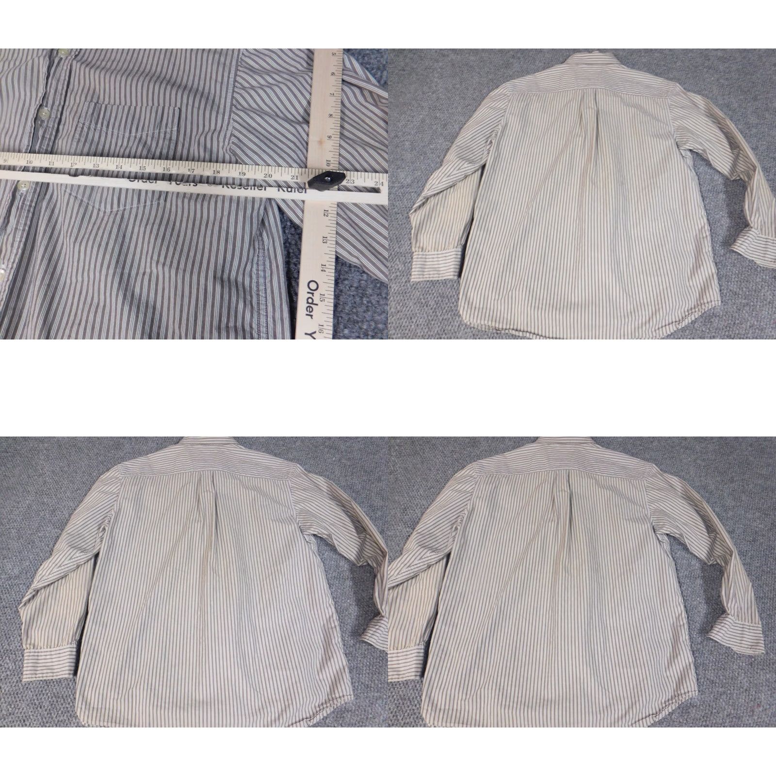 Old Navy Old Navy Shirt Mens Medium Brown Striped Button-Down Collared Long Sleeve Cotton Knit Pocketed Buttons Vintage? No (but no). Size US M / EU 48-50 / 2 - 8 Thumbnail