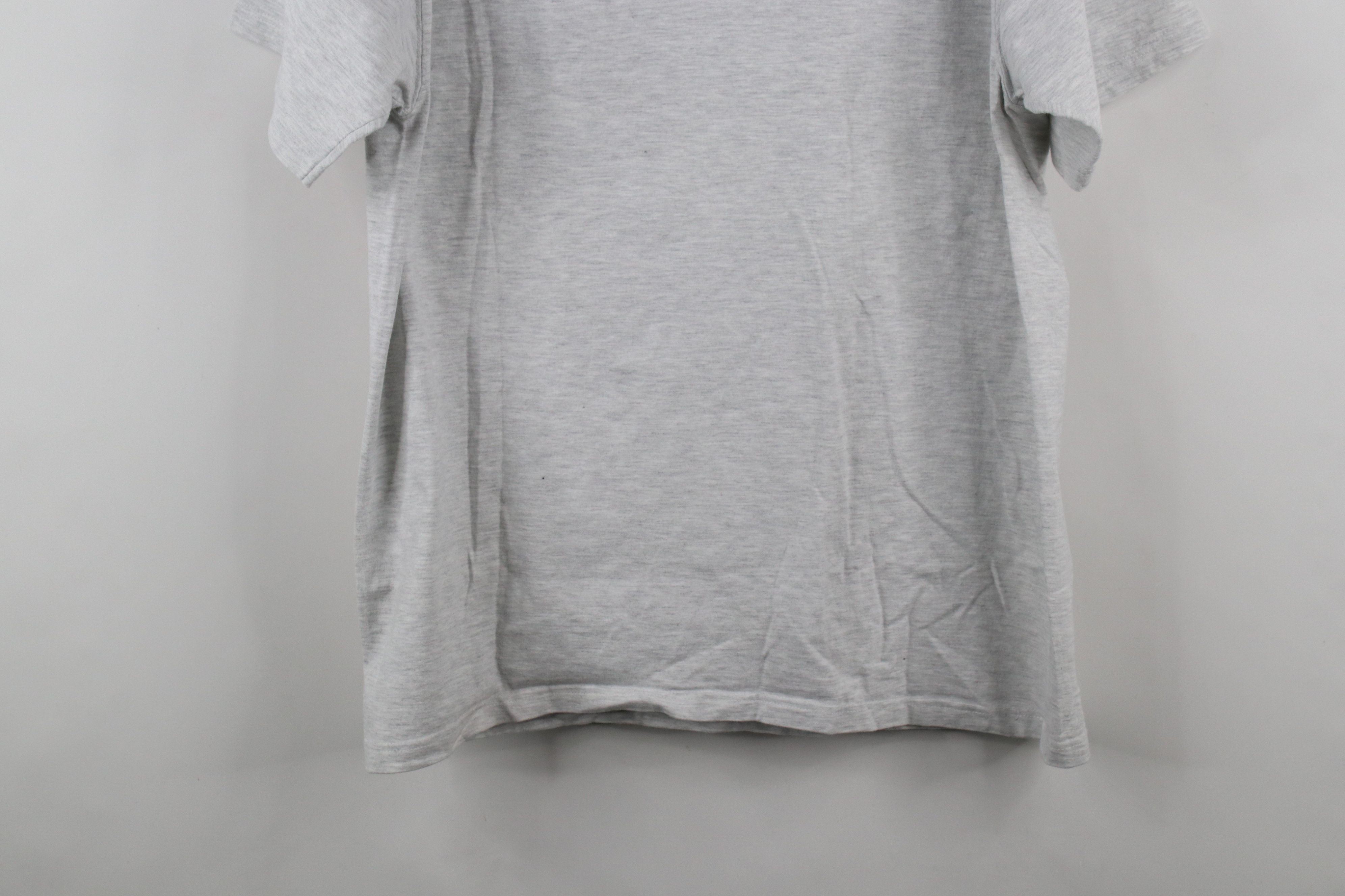 Vintage Vintage 90s Streetwear Heavyweight T-Shirt Heather Gray Size US L / EU 52-54 / 3 - 12 Thumbnail
